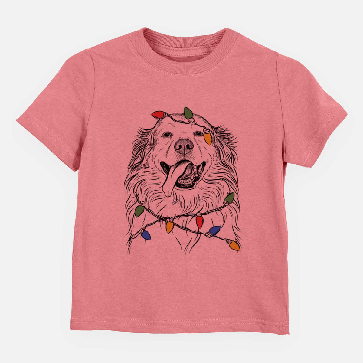 Christmas Lights Shooter the Golden Retriever - Kids/Youth/Toddler Shirt