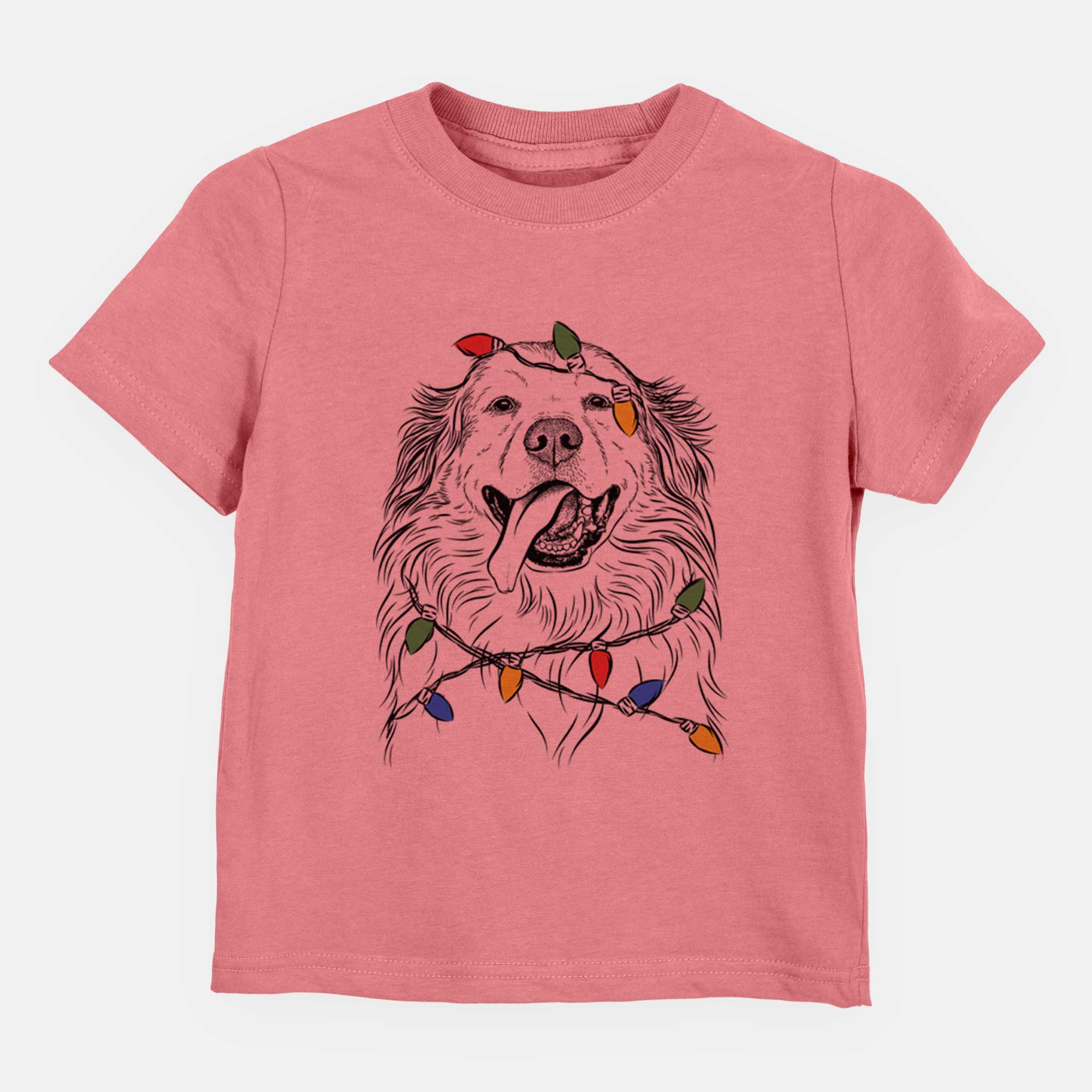 Christmas Lights Shooter the Golden Retriever - Kids/Youth/Toddler Shirt