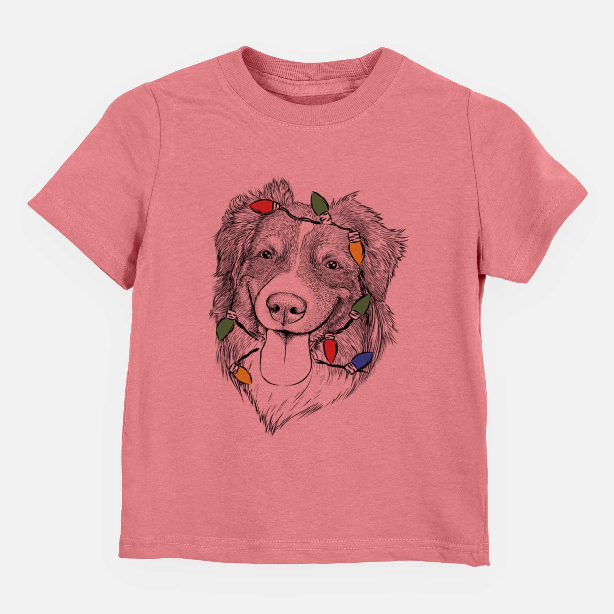 Christmas Lights Siena the Australian Shepherd - Kids/Youth/Toddler Shirt