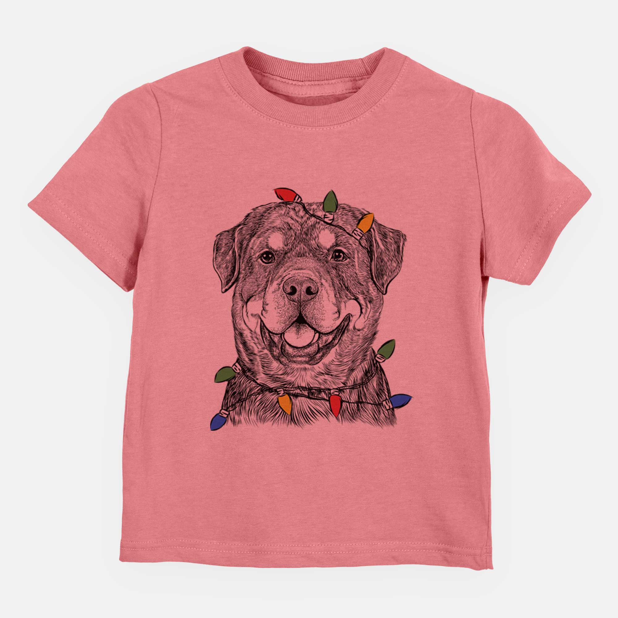 Christmas Lights Sig the Rottweiler - Kids/Youth/Toddler Shirt