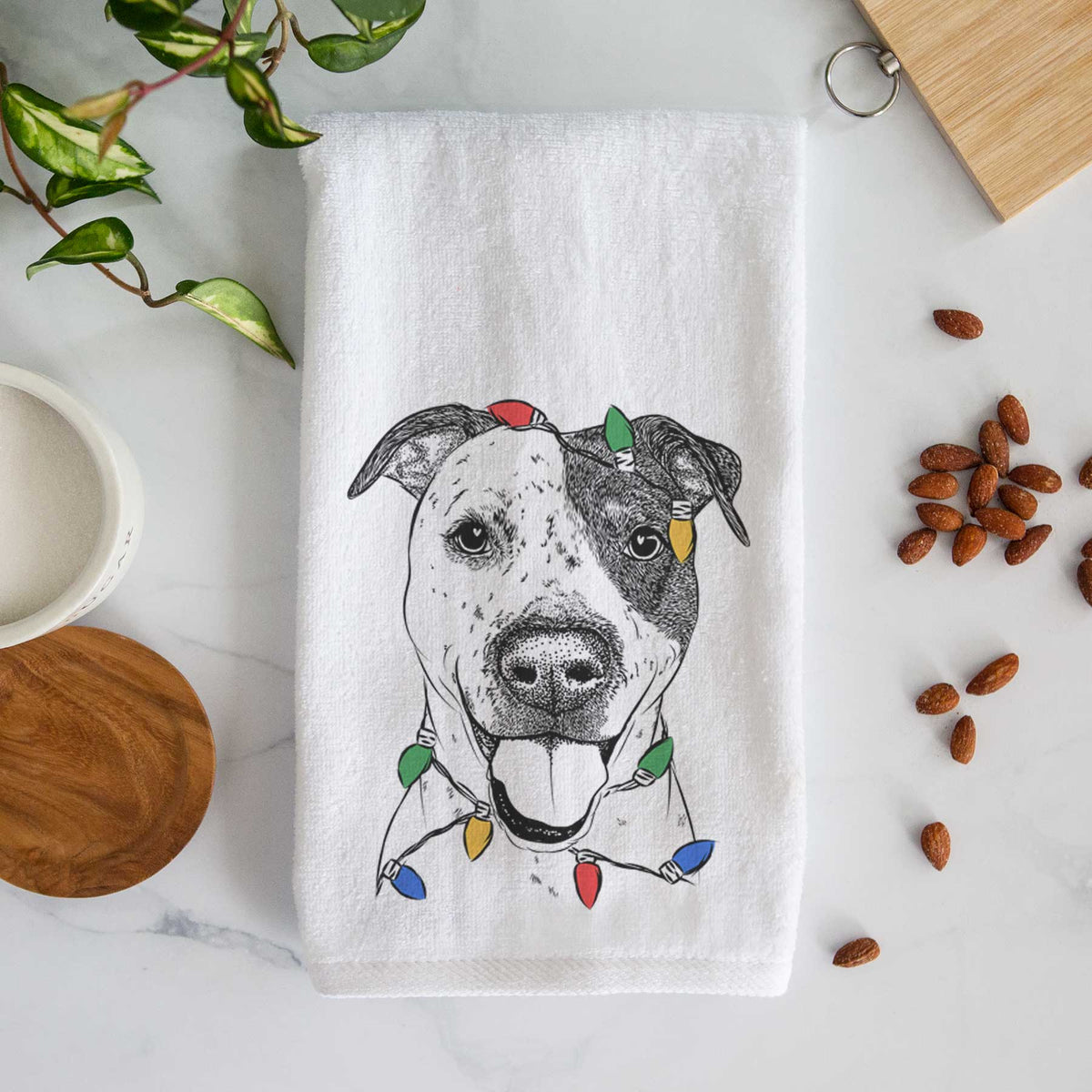 Simon the Mixed Breed Decorative Hand Towel