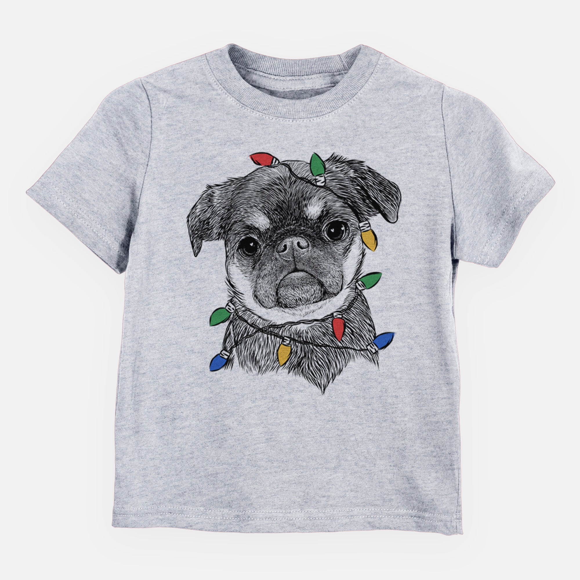 Christmas Lights Simone the Brussels Griffon - Kids/Youth/Toddler Shirt