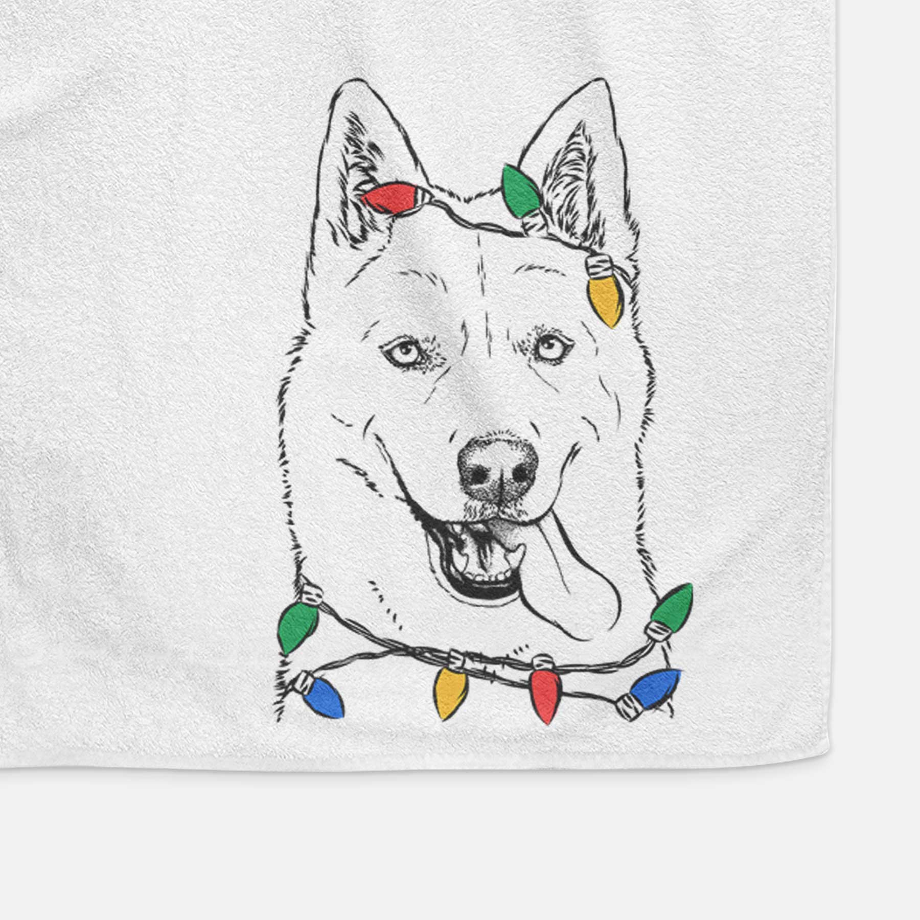 Sinatra  the Siberian Husky Decorative Hand Towel