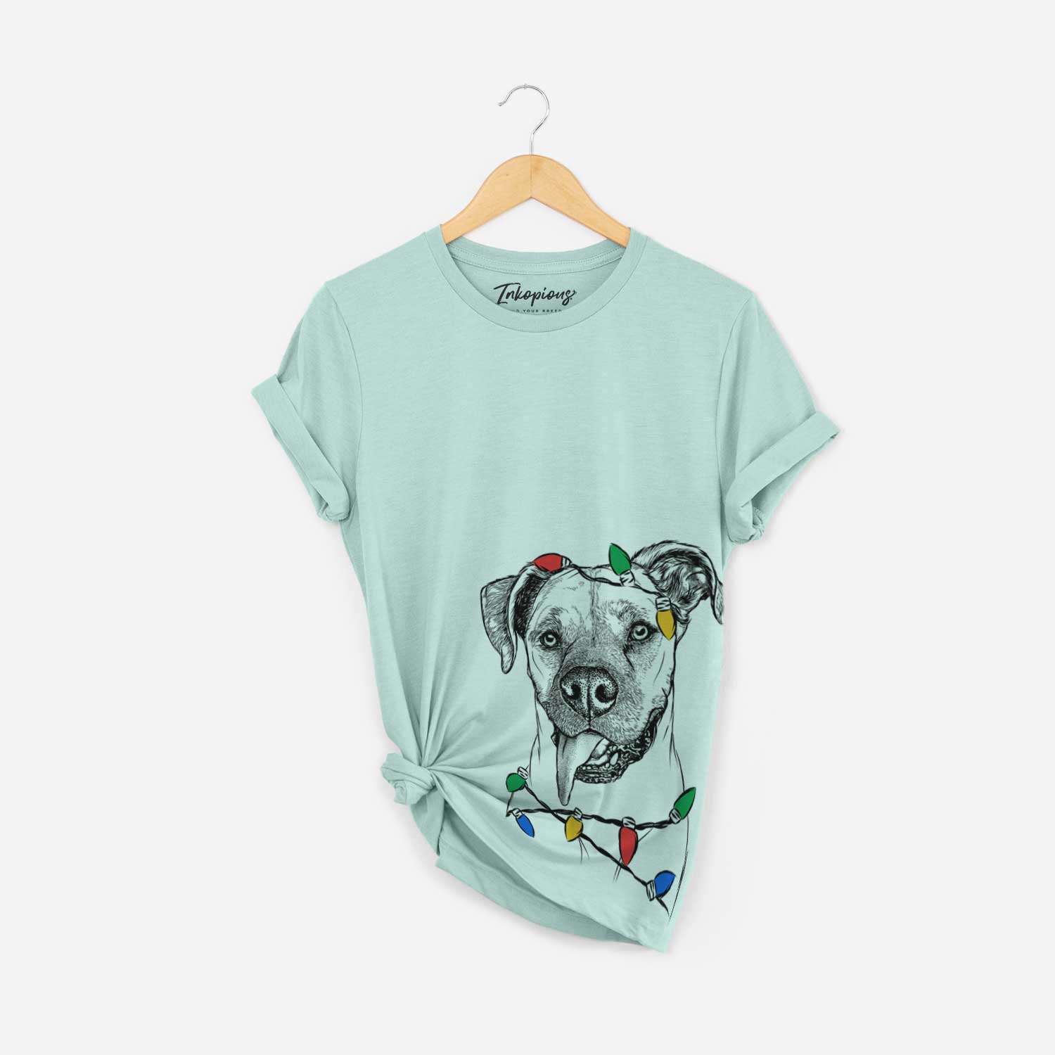 Christmas Lights Sir Jake the Boxer - Unisex Crewneck