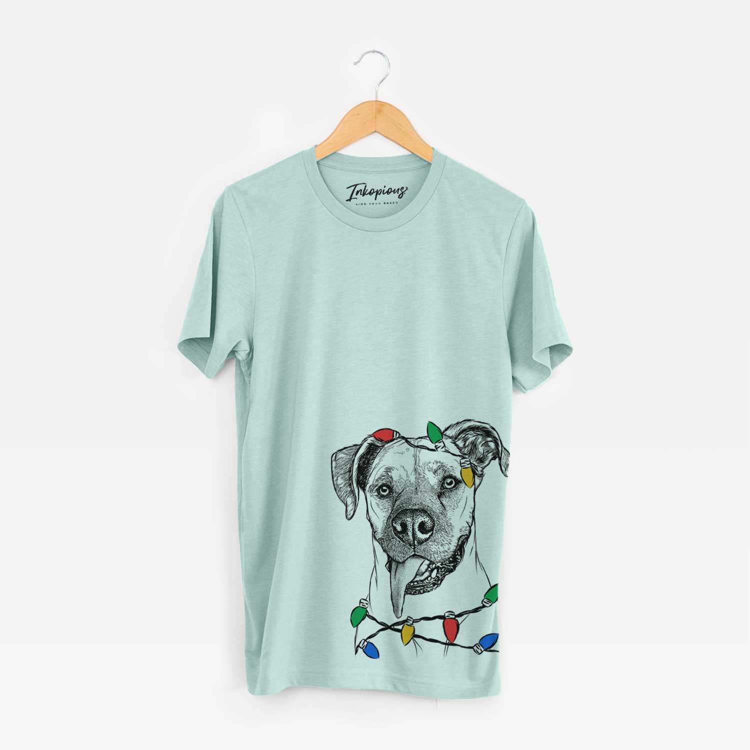 Christmas Lights Sir Jake the Boxer - Unisex Crewneck