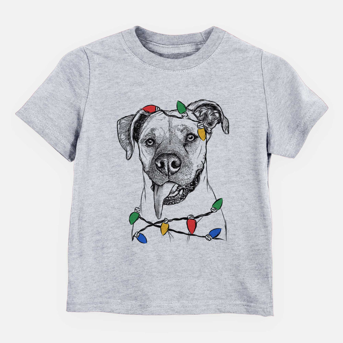 Christmas Lights Sir Jake the Boxer - Kids/Youth/Toddler Shirt
