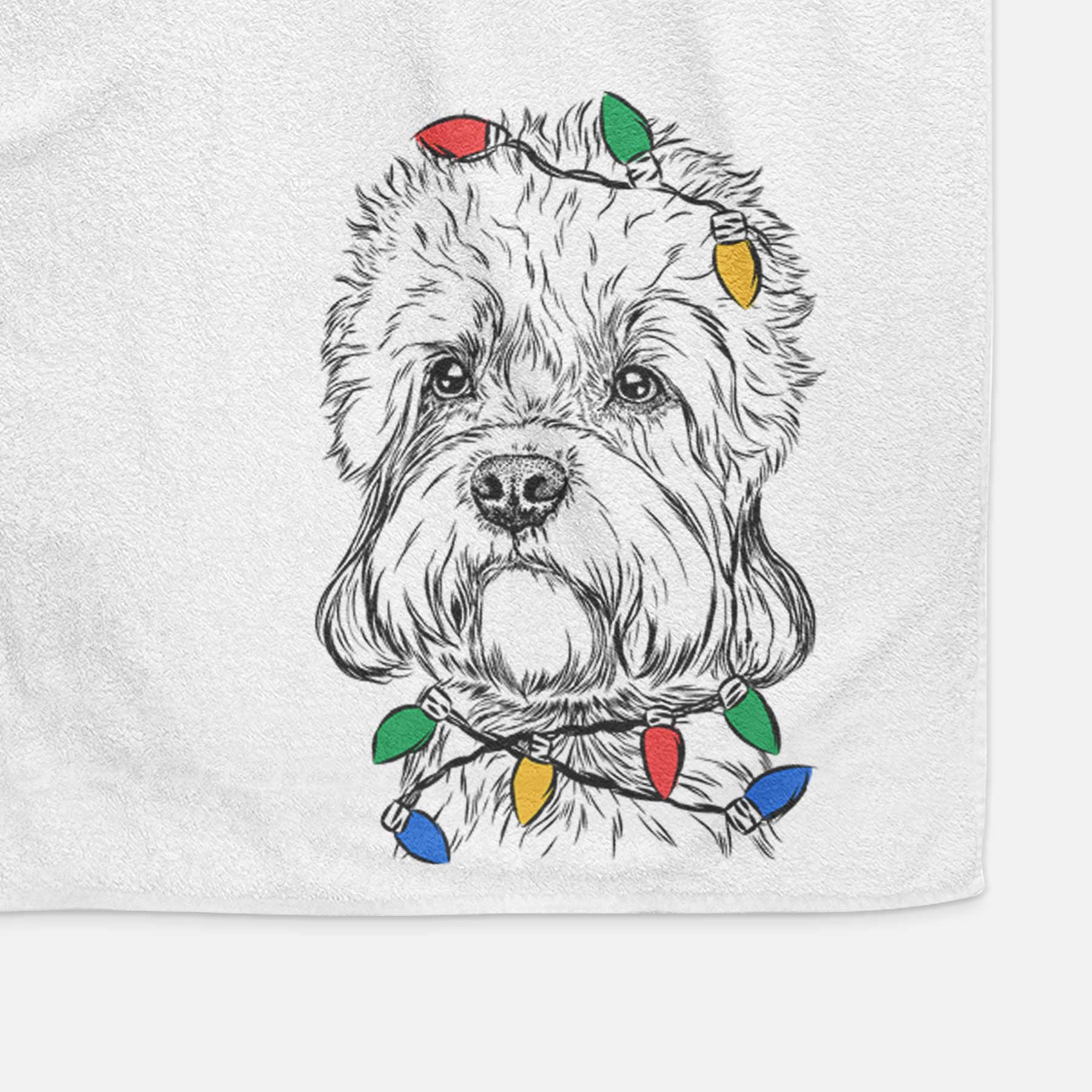 Sir Walter the Dandie Dinmont Terrier Decorative Hand Towel