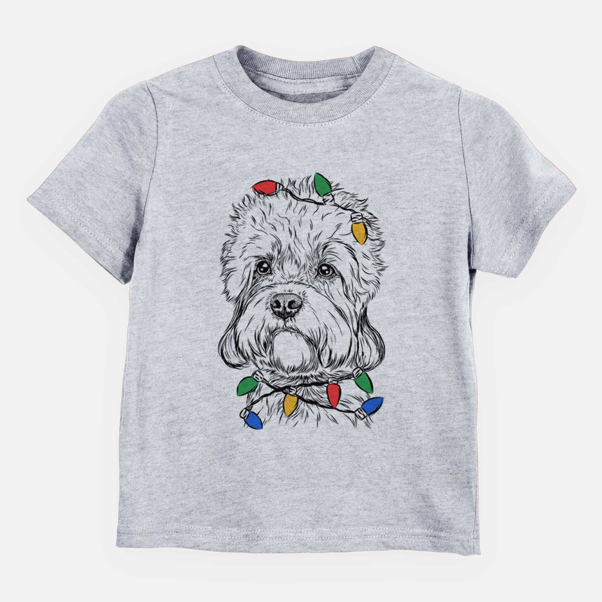 Christmas Lights Sir Walter the Dandie Dinmont Terrier - Kids/Youth/Toddler Shirt