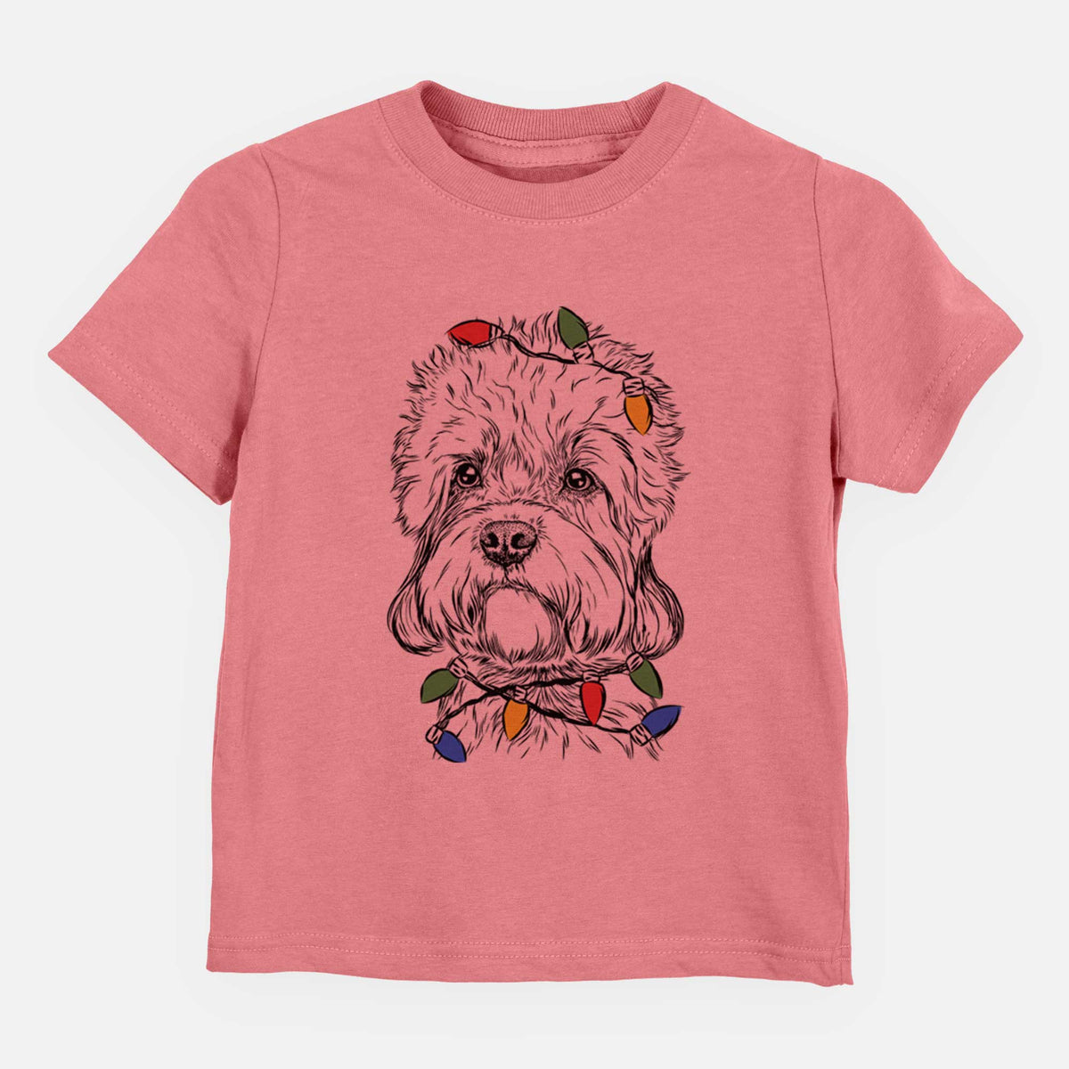 Christmas Lights Sir Walter the Dandie Dinmont Terrier - Kids/Youth/Toddler Shirt