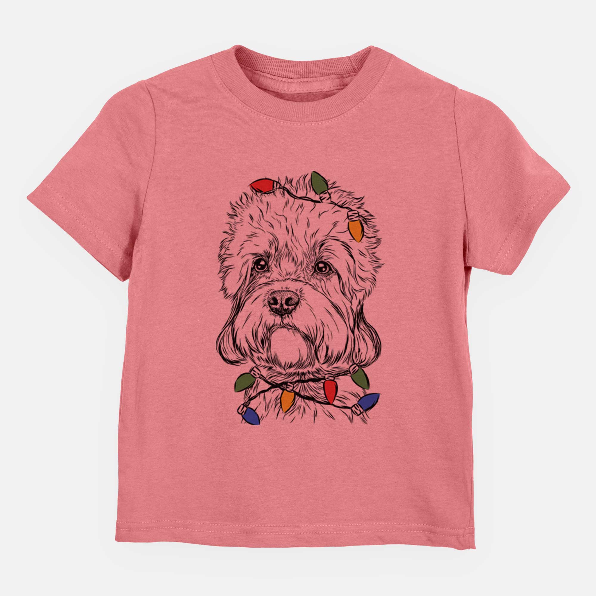 Christmas Lights Sir Walter the Dandie Dinmont Terrier - Kids/Youth/Toddler Shirt