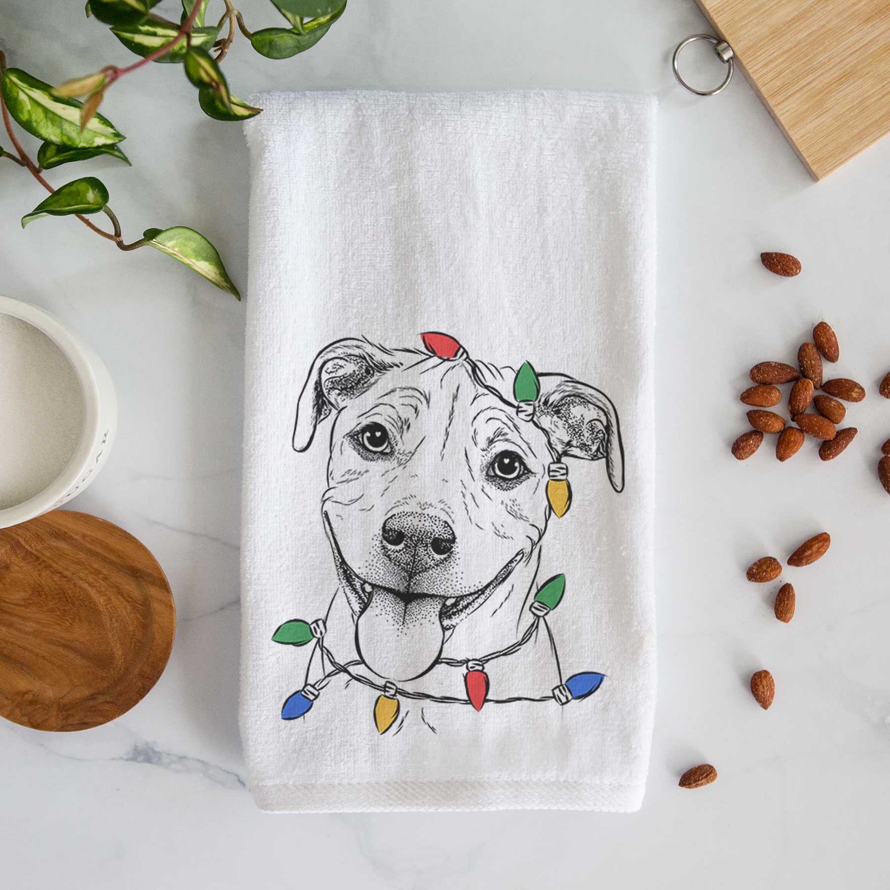 Skye the Pitweiler Decorative Hand Towel