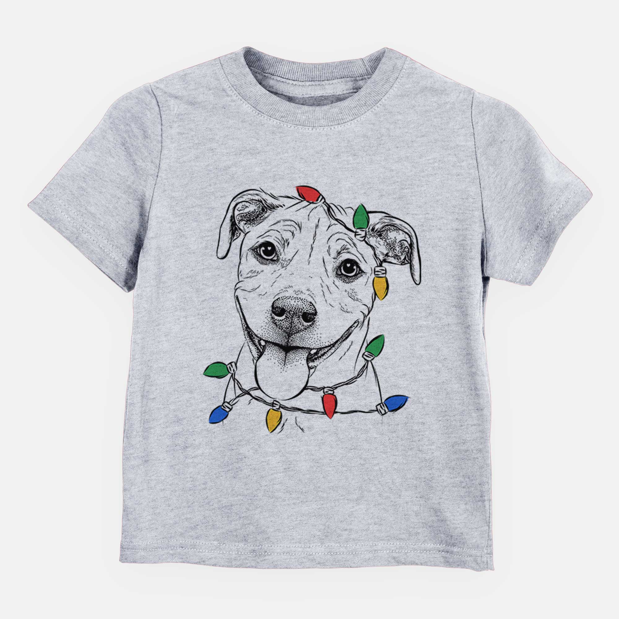 Christmas Lights Skye the Pitweiler - Kids/Youth/Toddler Shirt