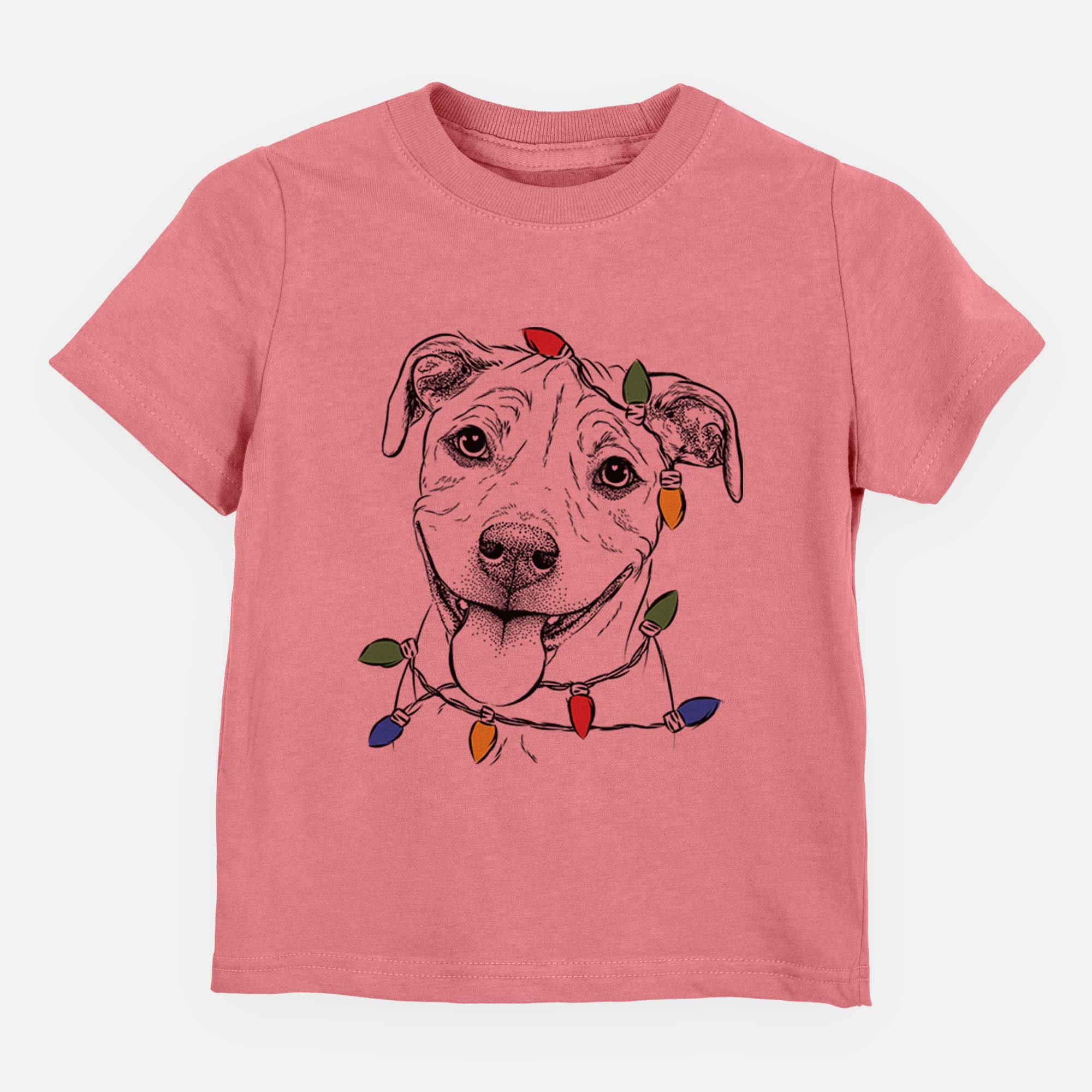 Christmas Lights Skye the Pitweiler - Kids/Youth/Toddler Shirt