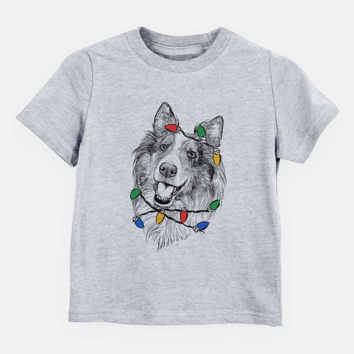 Christmas Lights Skylar the Shetland Sheepdog - Kids/Youth/Toddler Shirt