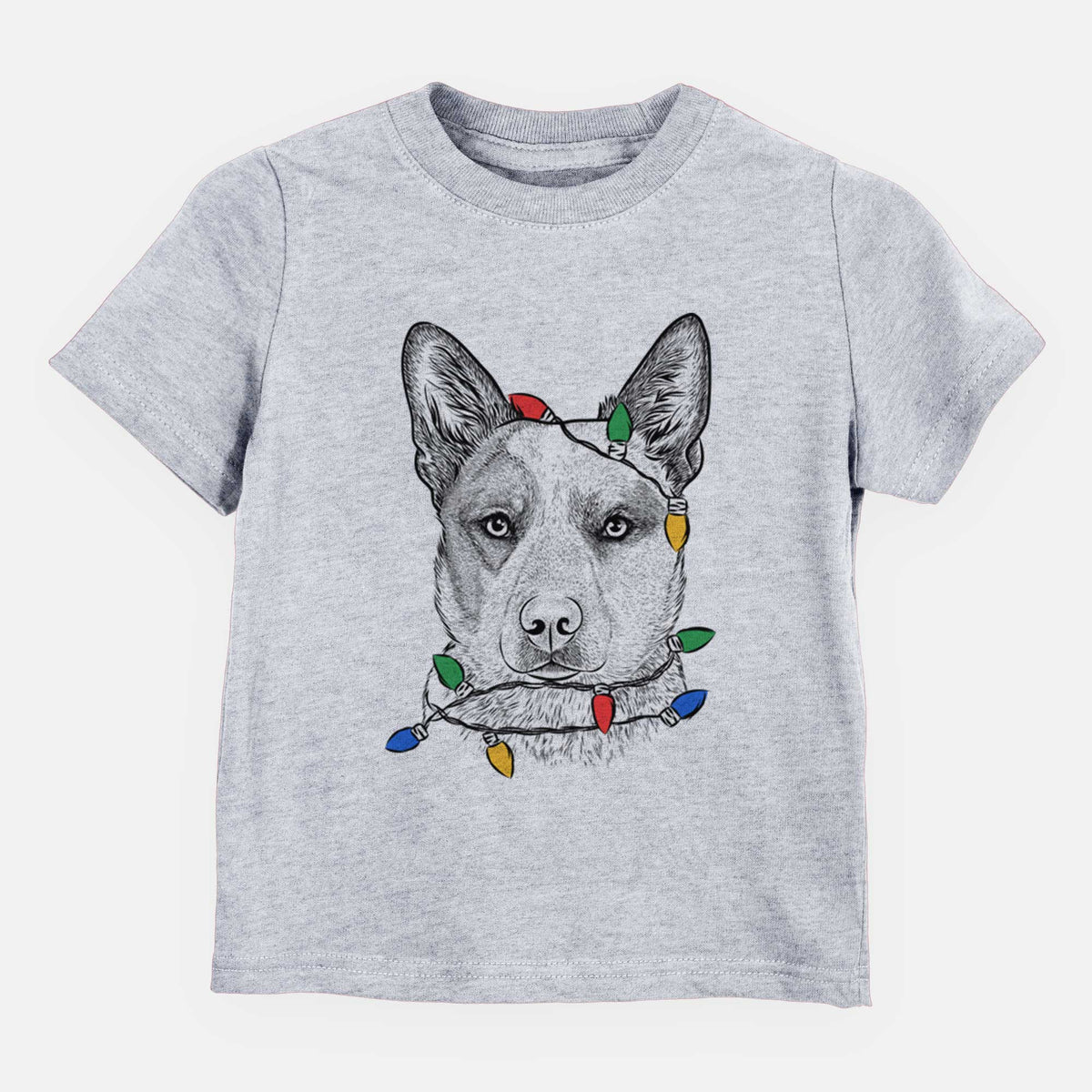 Christmas Lights Snap the Australian Cattle Dog - Kids/Youth/Toddler Shirt