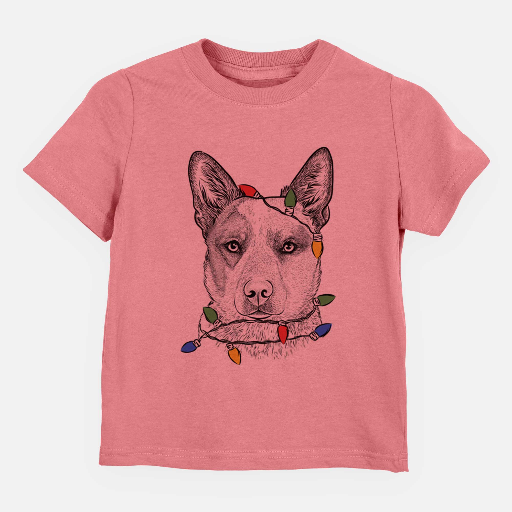 Christmas Lights Snap the Australian Cattle Dog - Kids/Youth/Toddler Shirt