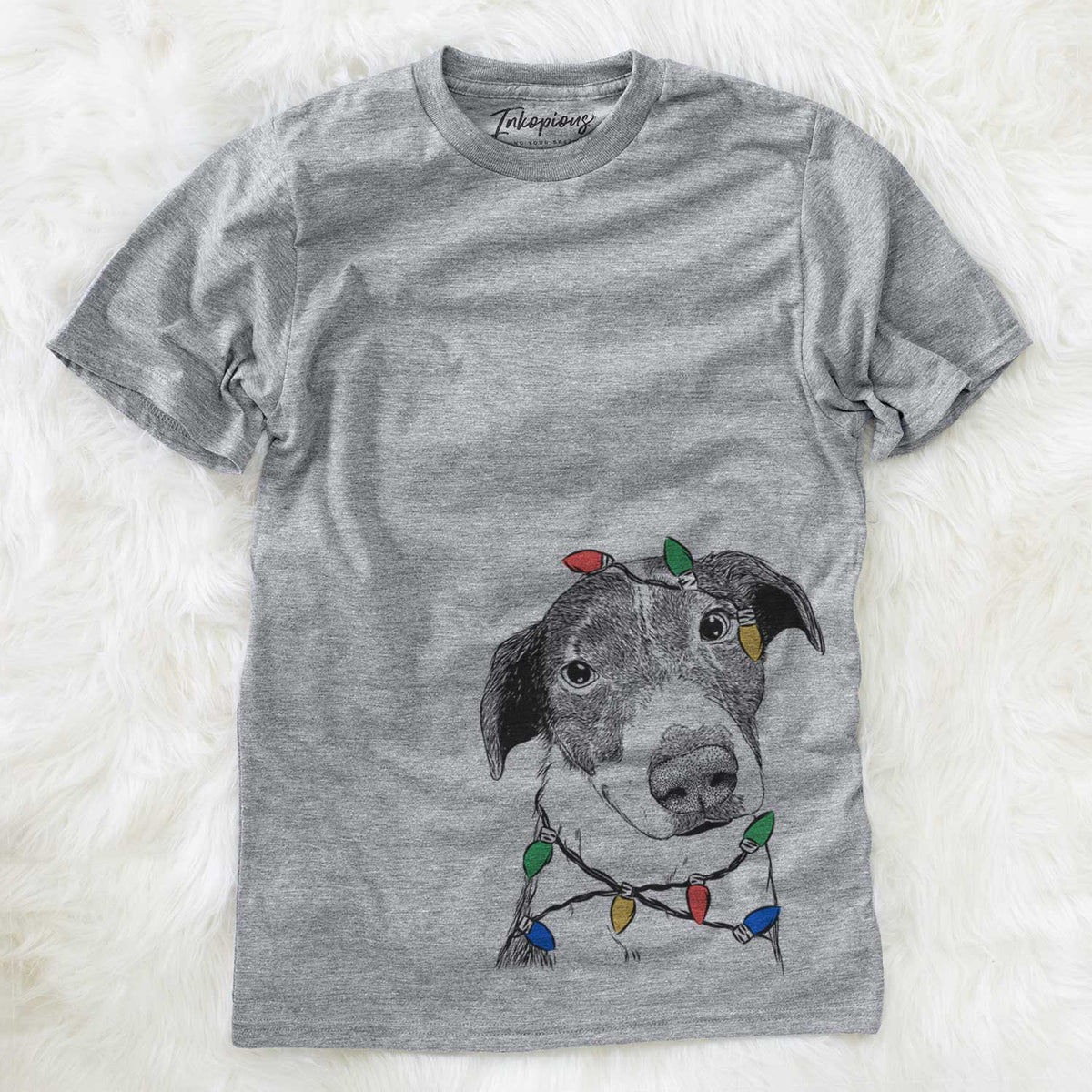Christmas Lights Sophia the Mixed Breed - Unisex Crewneck