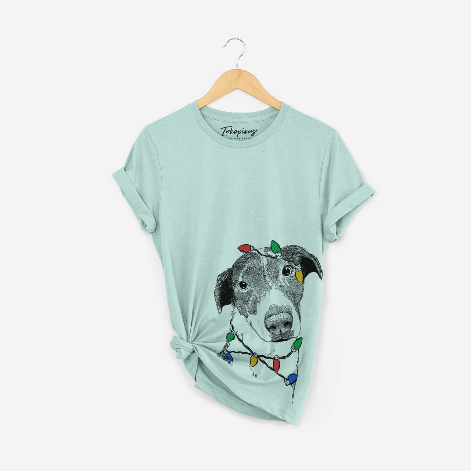 Christmas Lights Sophia the Mixed Breed - Unisex Crewneck