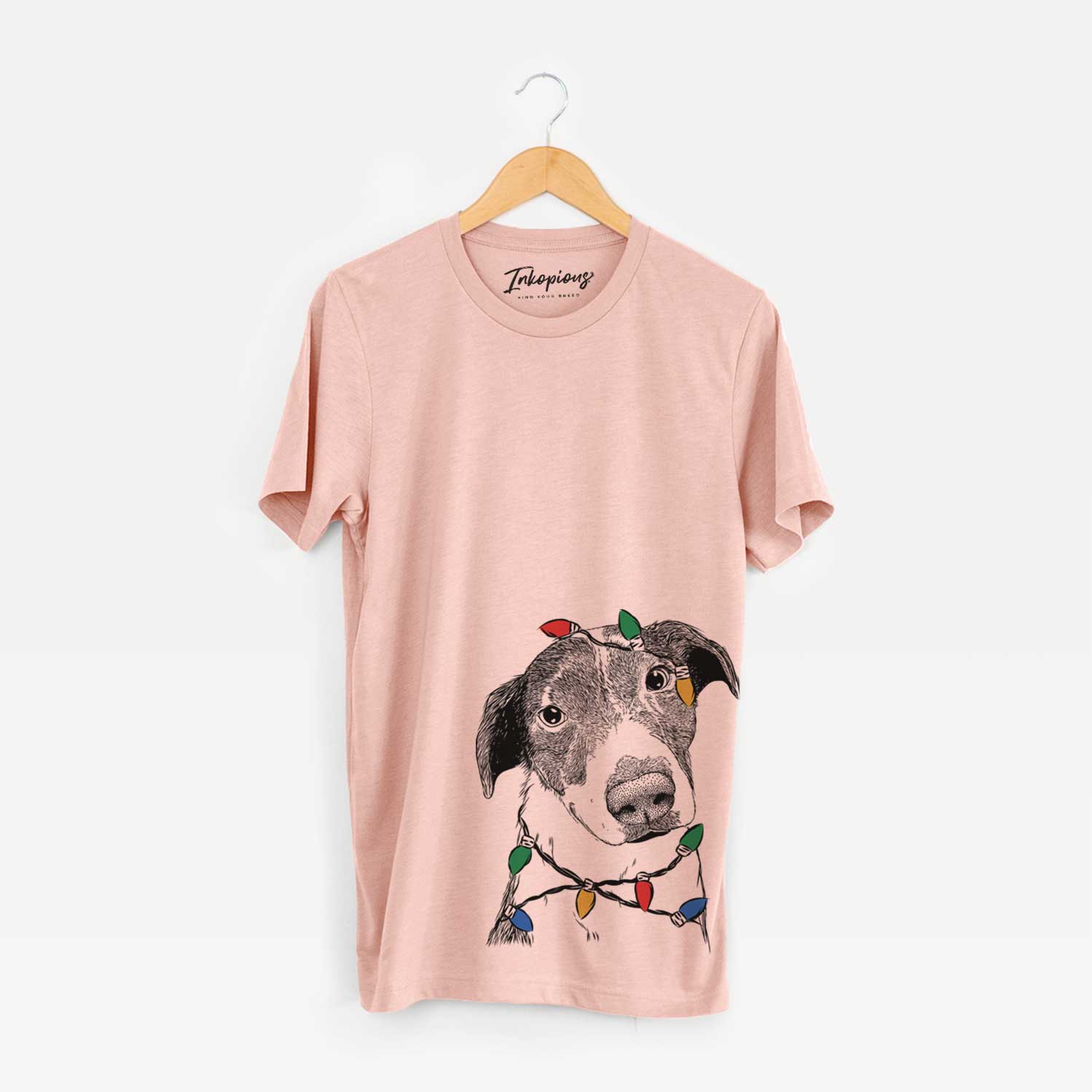 Christmas Lights Sophia the Mixed Breed - Unisex Crewneck