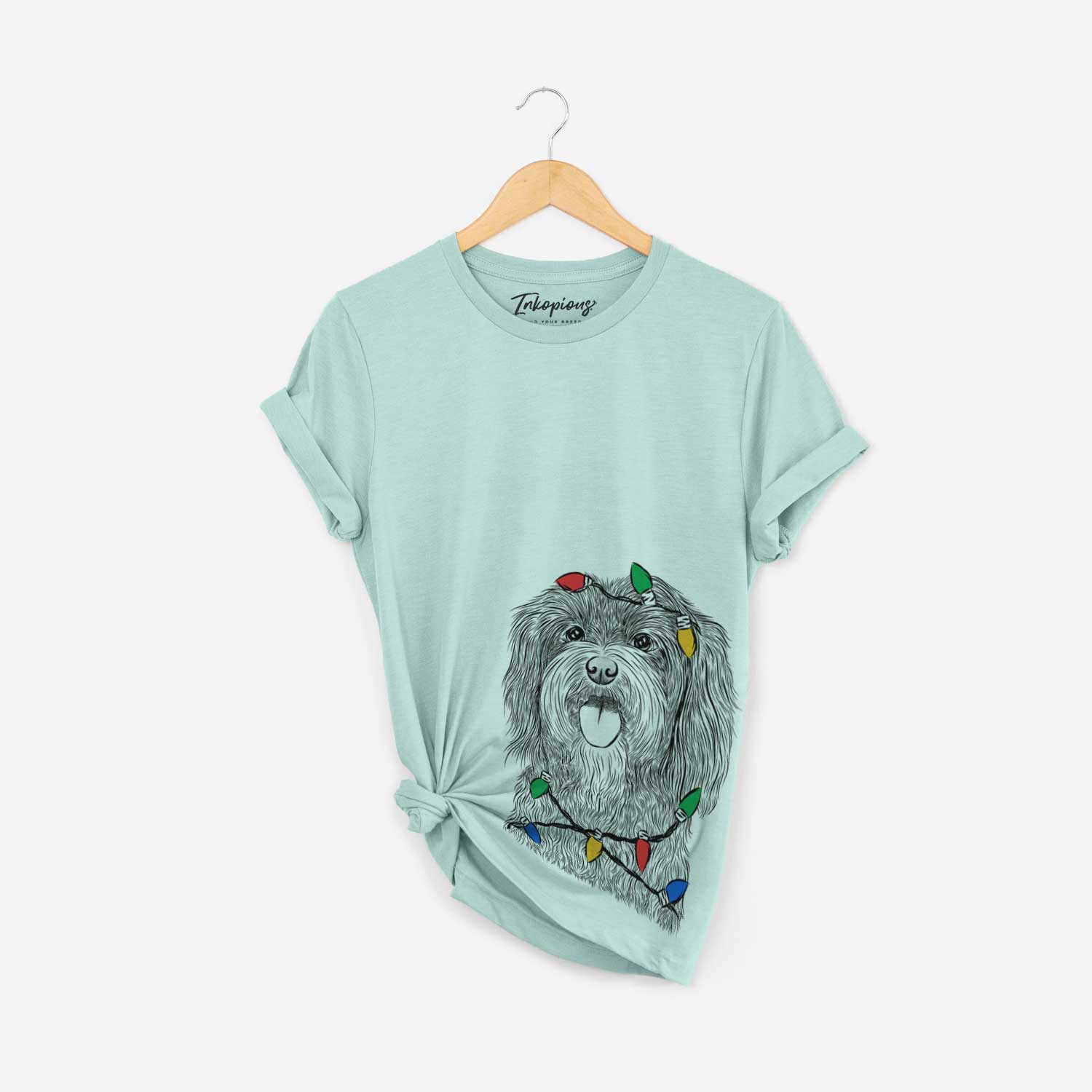 Christmas Lights Sophie the Havanese - Unisex Crewneck