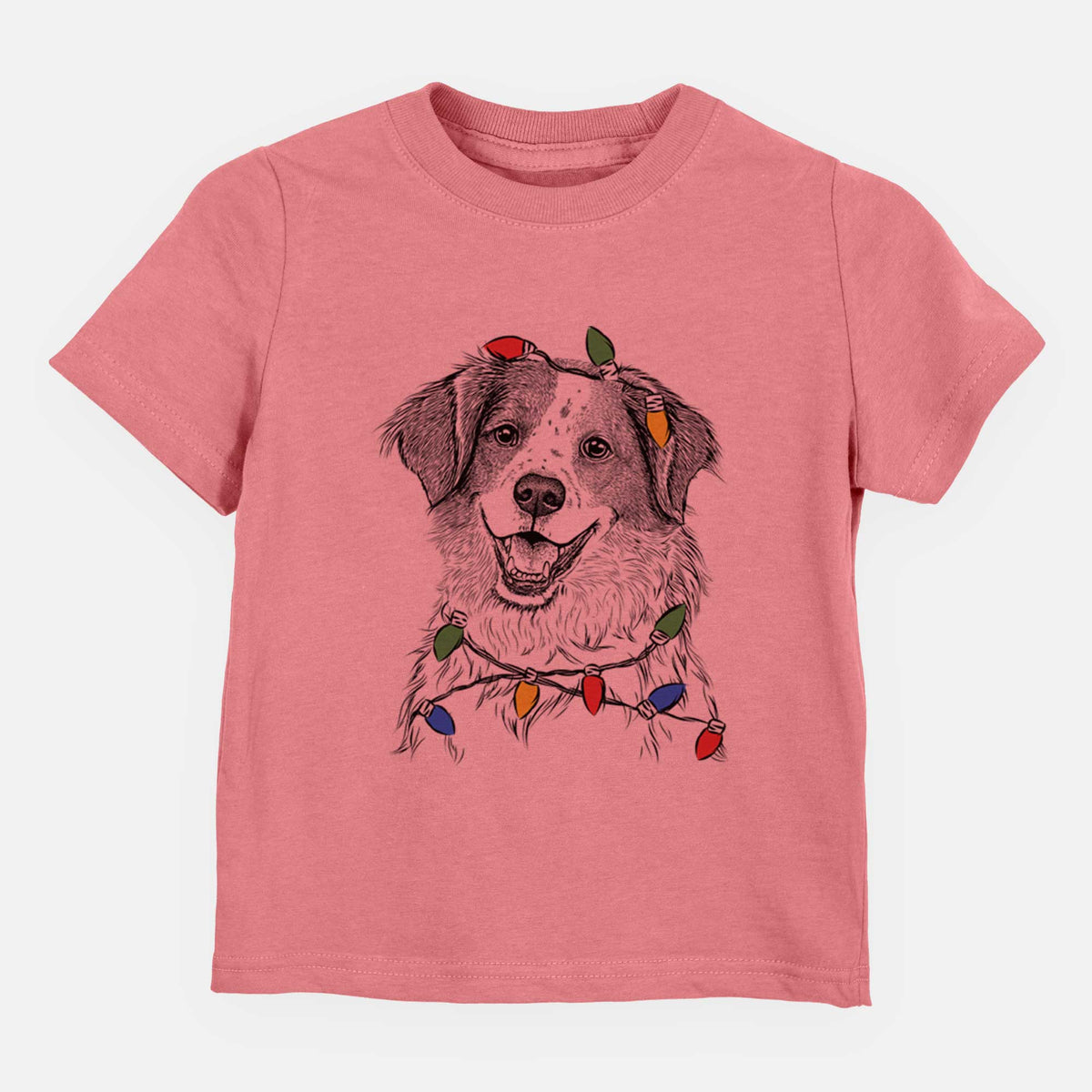 Christmas Lights Sophie the Brittany Beagle Mix - Kids/Youth/Toddler Shirt