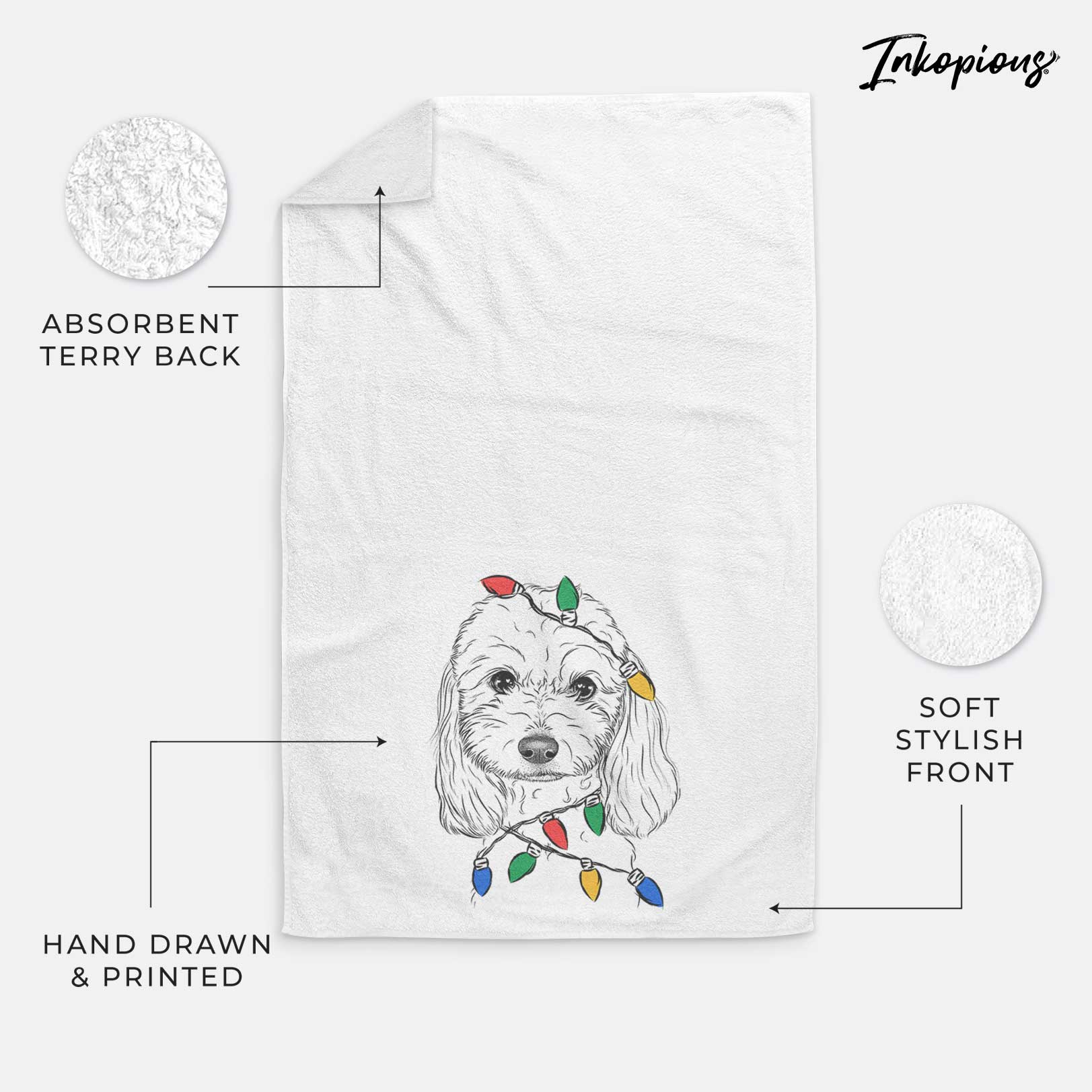 Sophie the Coton de Tulear Decorative Hand Towel