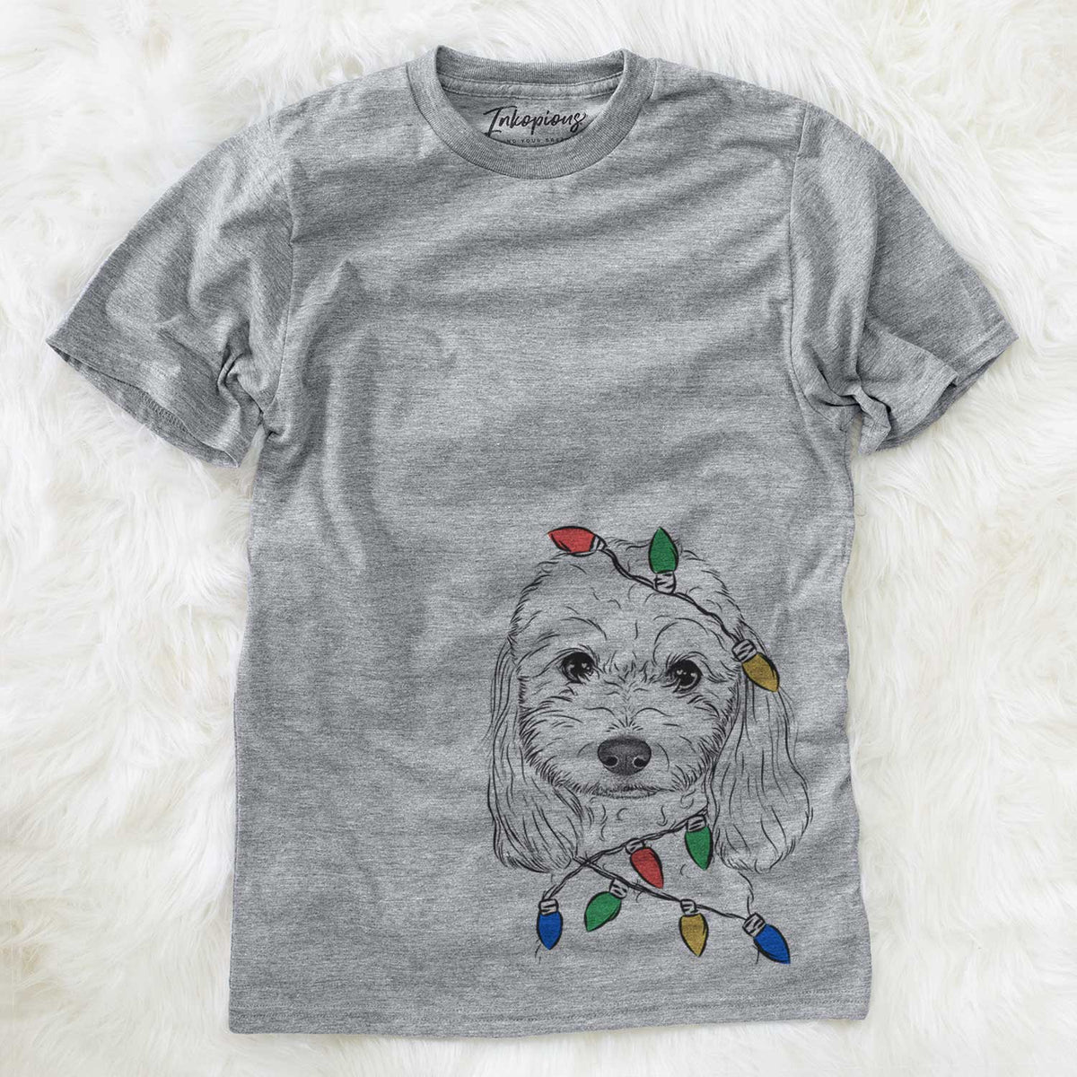 Christmas Lights Sophie the Coton de Tulear - Unisex Crewneck