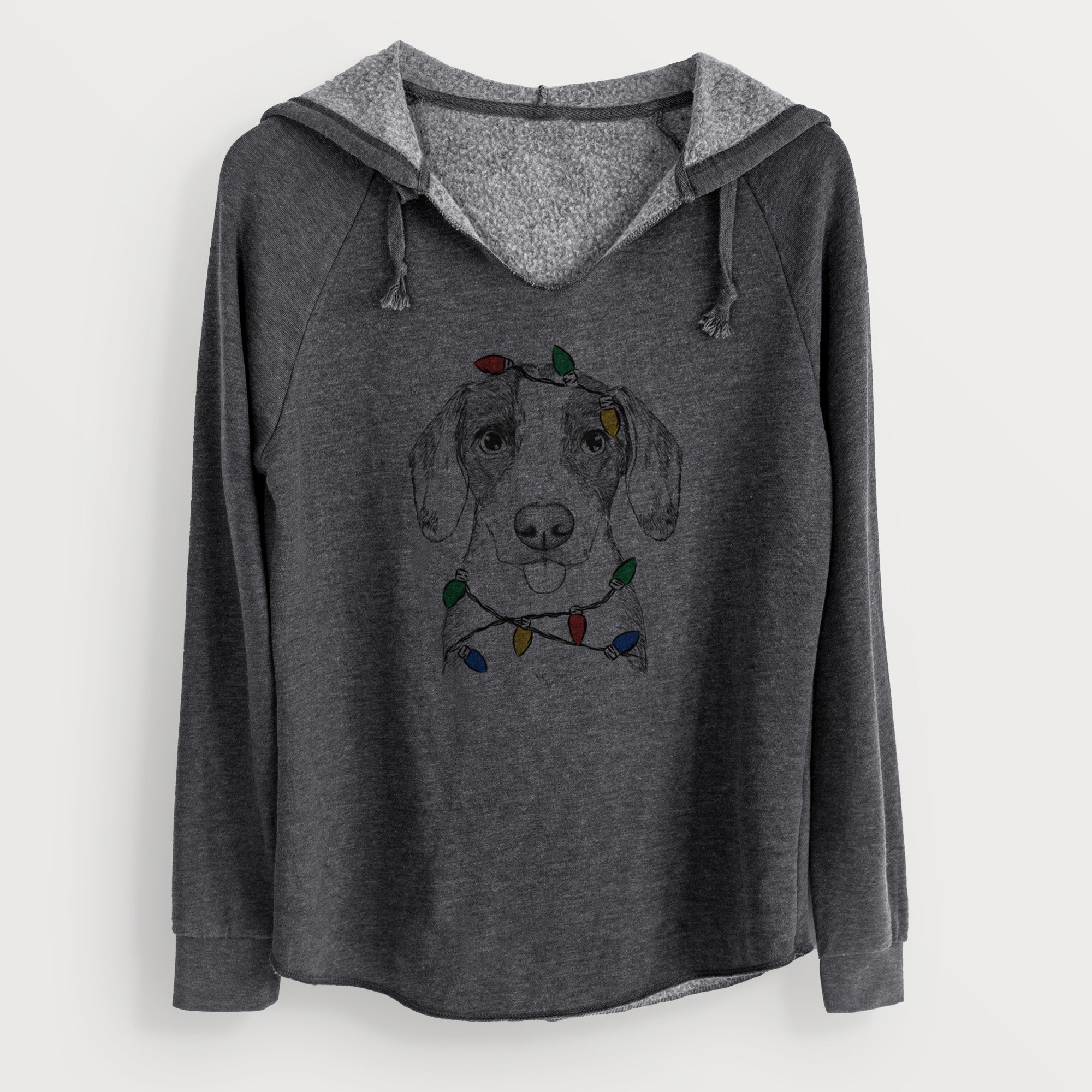 Christmas Lights SophiePea the Mixed Breed - Cali Wave Hooded Sweatshirt