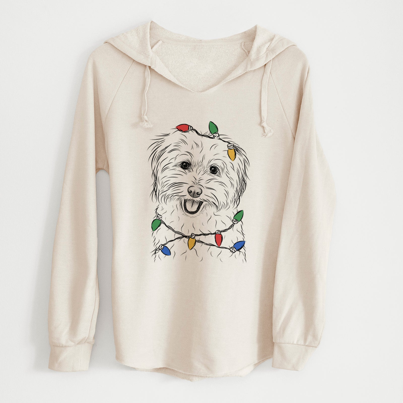 Christmas Lights Sophie Quinn the Havanese - Cali Wave Hooded Sweatshirt