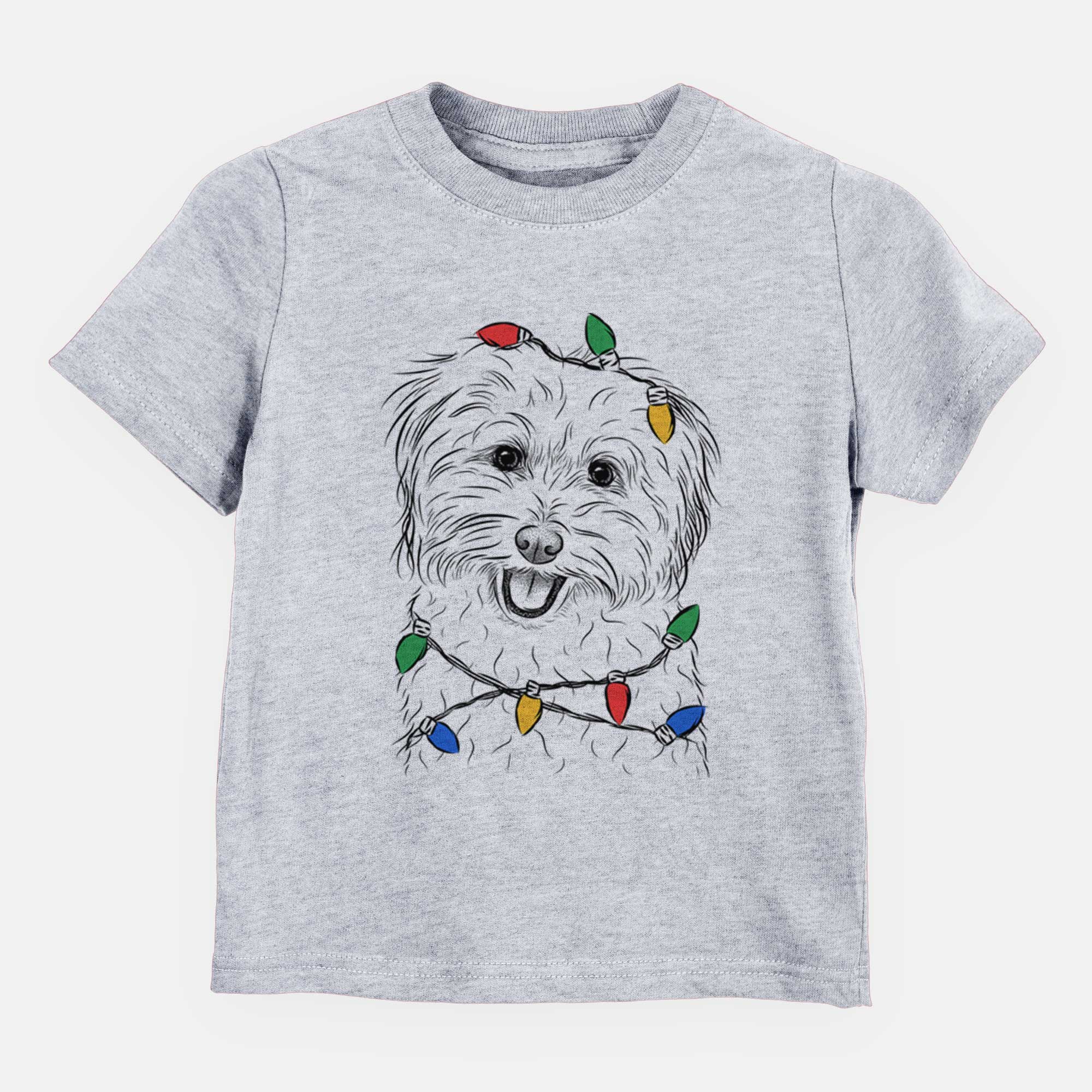Christmas Lights Sophie Quinn the Havanese - Kids/Youth/Toddler Shirt
