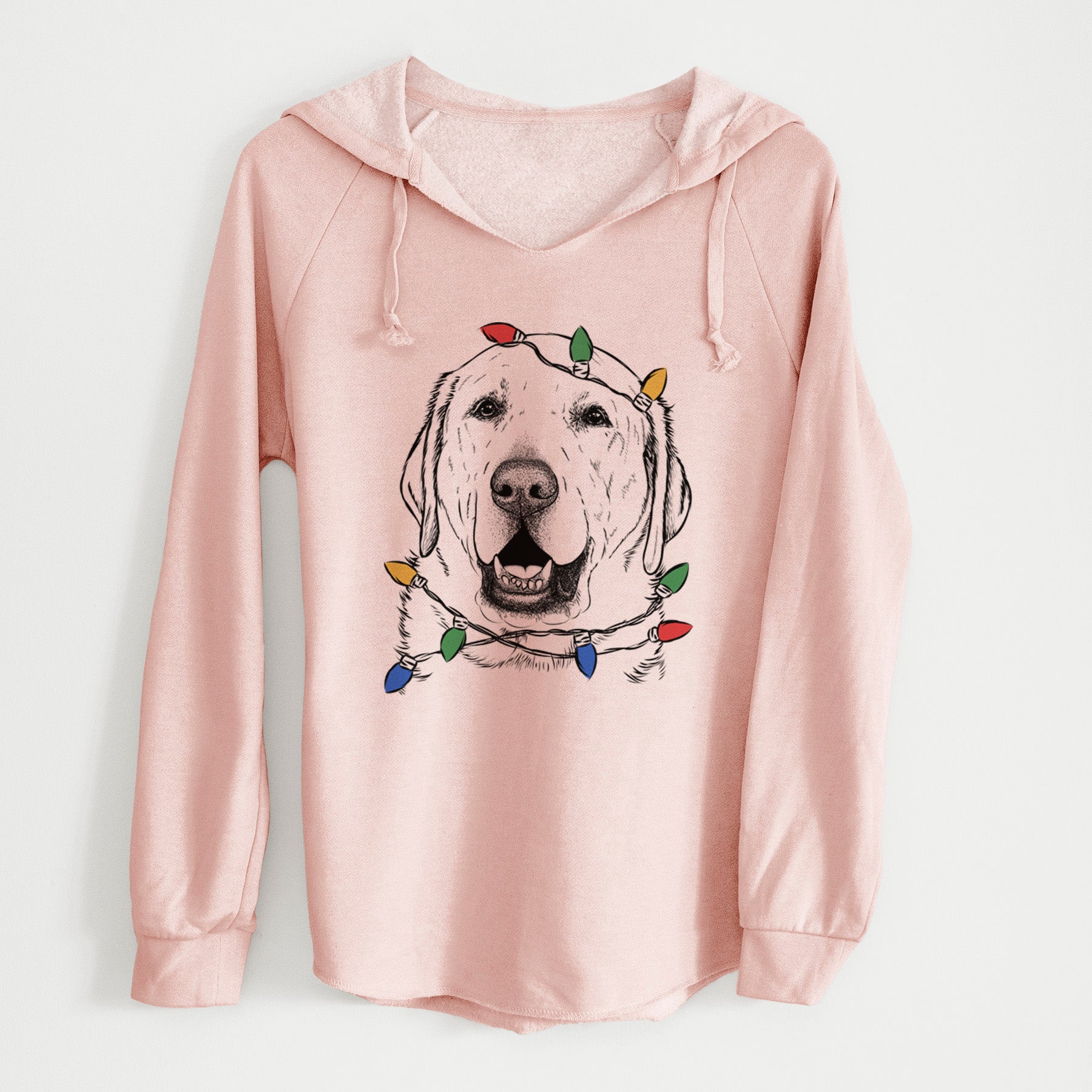 Christmas Lights Sparks the Labrador Retriever - Cali Wave Hooded Sweatshirt