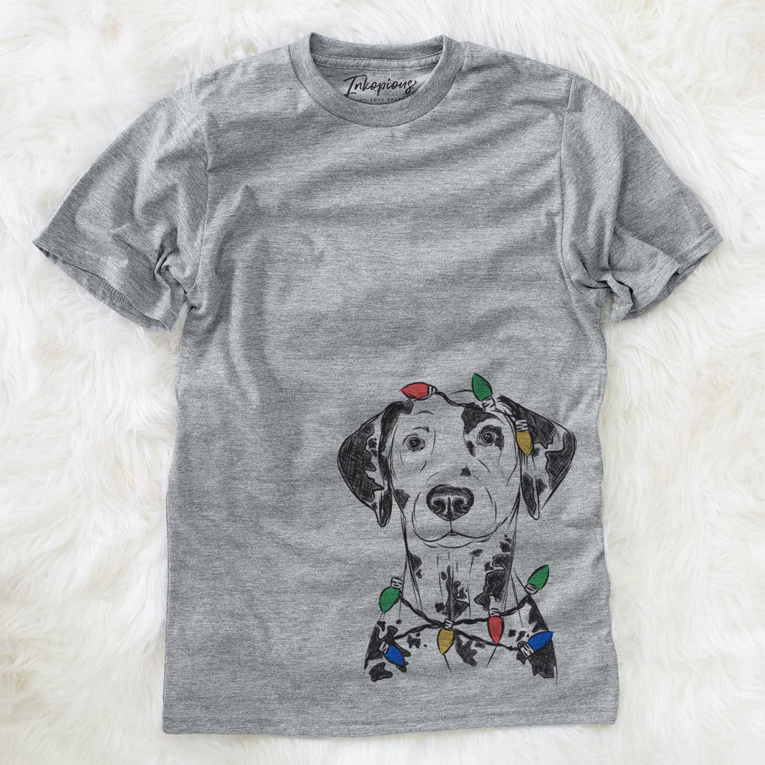 Christmas Lights Spot the Dalmatian - Unisex Crewneck