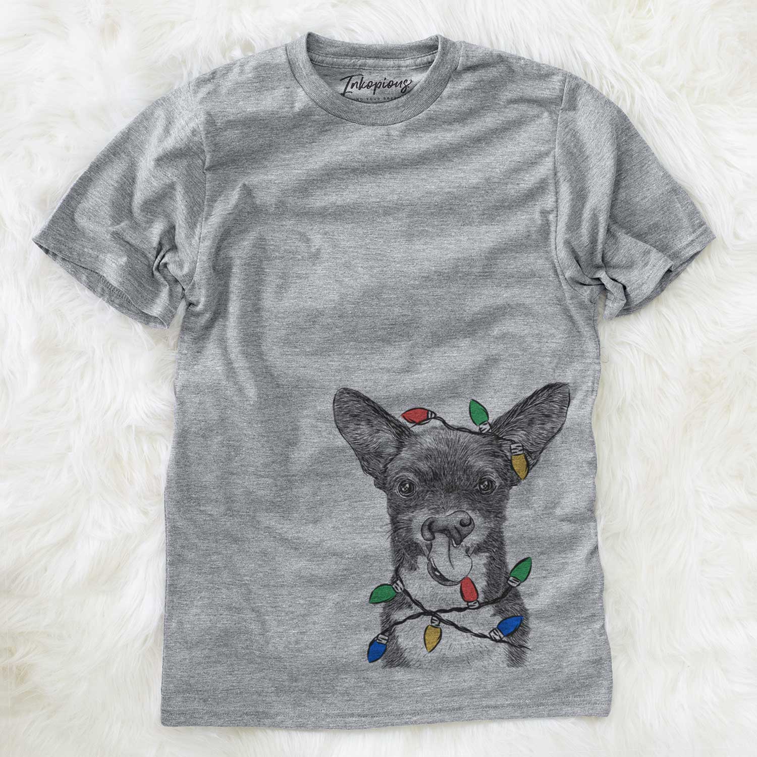 Christmas Lights Sprout the Chihuahua Mix - Unisex Crewneck