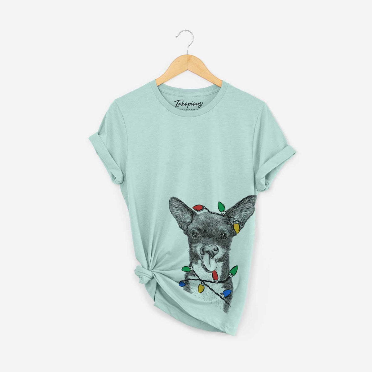 Christmas Lights Sprout the Chihuahua Mix - Unisex Crewneck