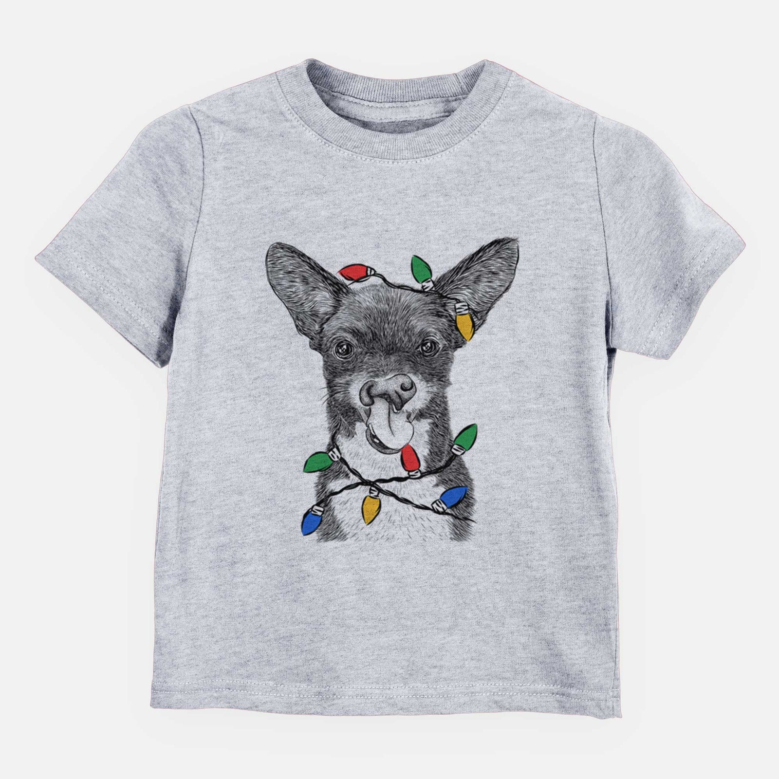 Christmas Lights Sprout the Chihuahua Mix - Kids/Youth/Toddler Shirt