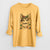 Christmas Lights Stache the Longhaired Mustard Cat - Heavyweight 100% Cotton Long Sleeve