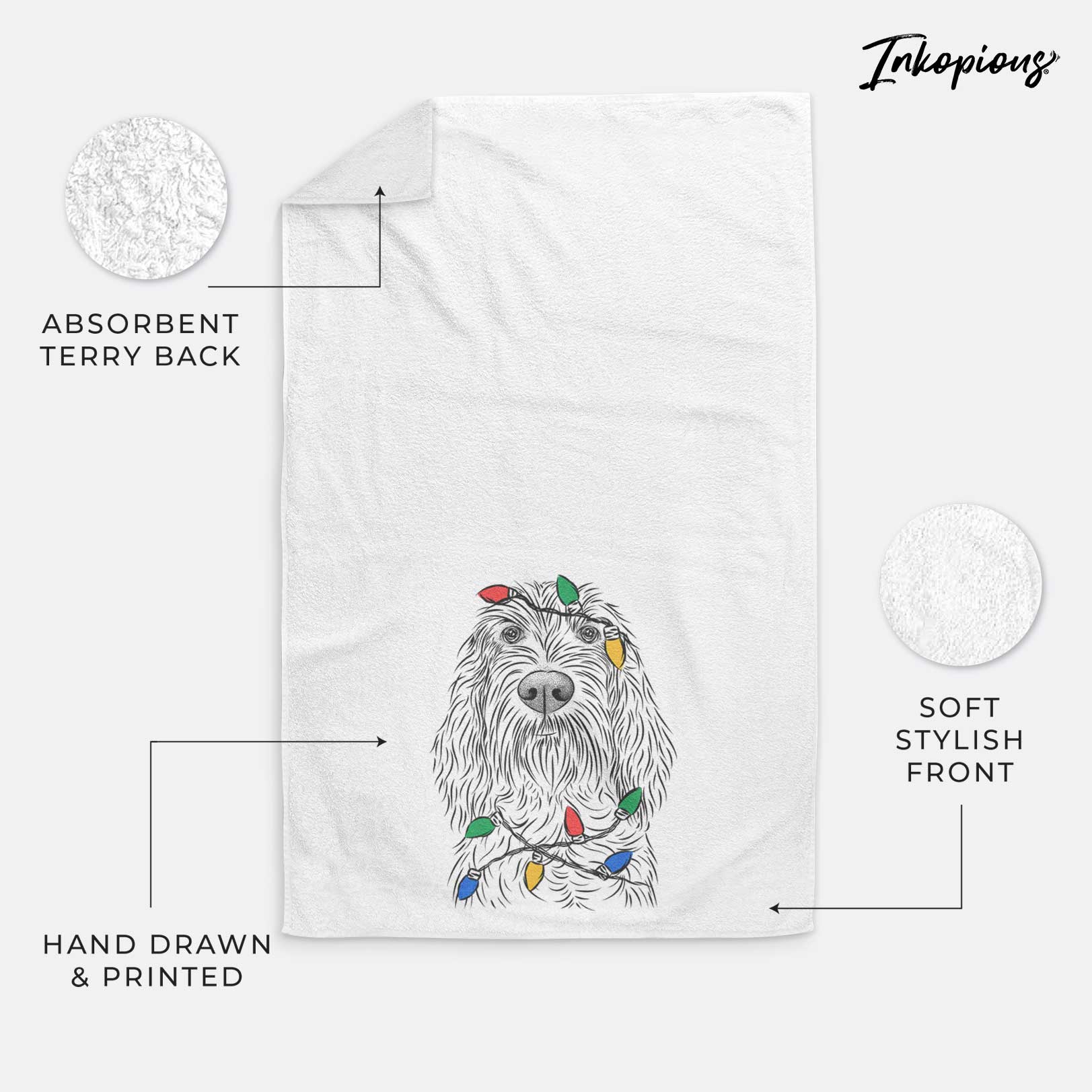 Stefano the Spinone Italiano Decorative Hand Towel