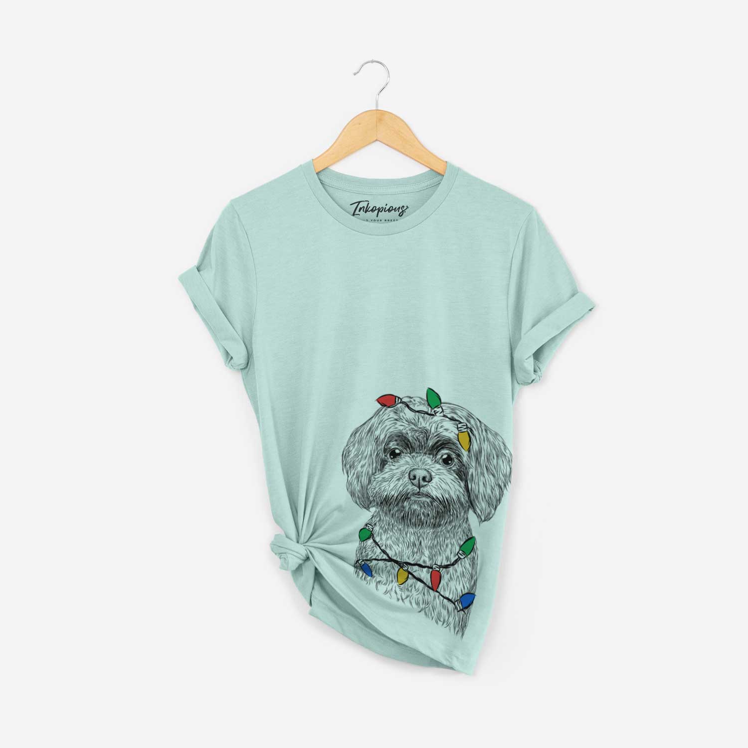 Christmas Lights Stella the Shih Tzu Mix - Unisex Crewneck