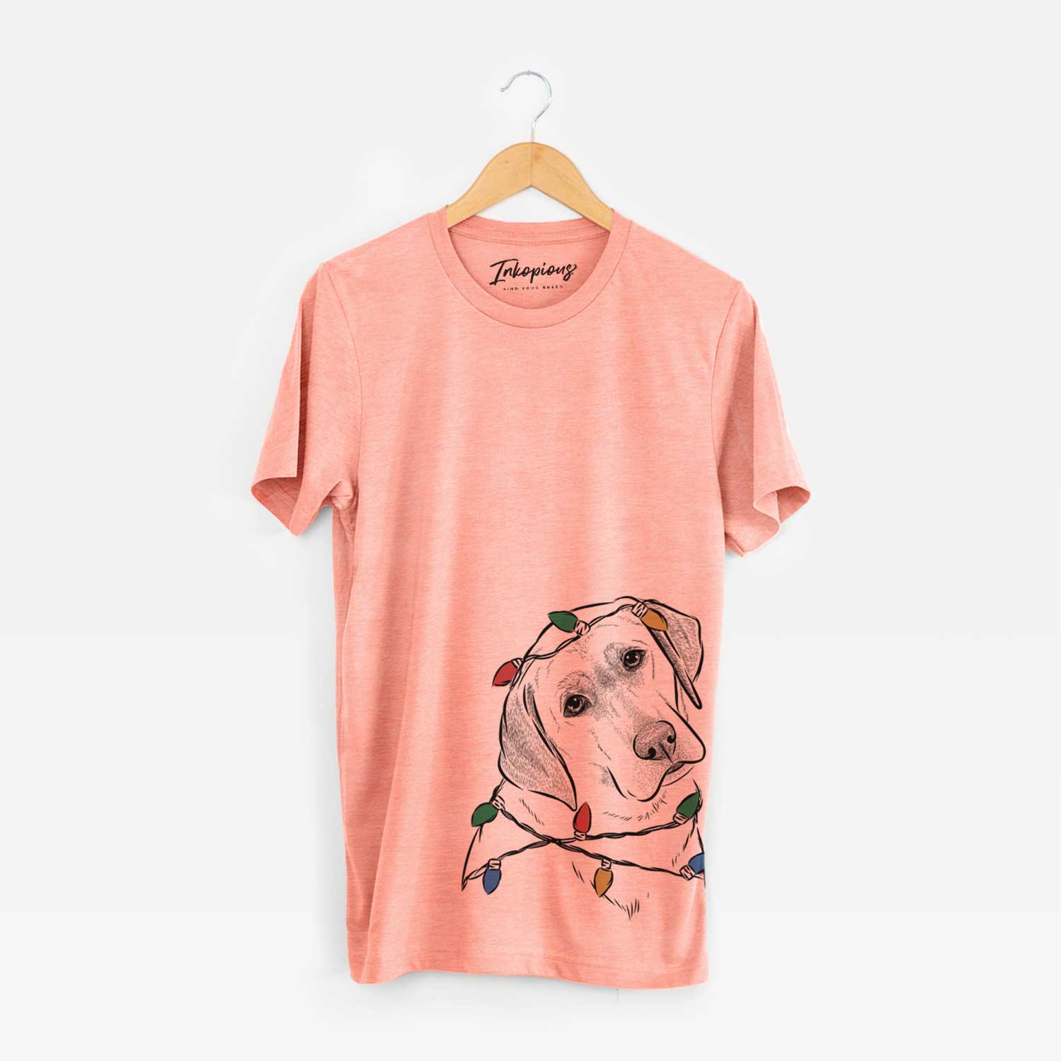 Christmas Lights Stella the Yellow Lab - Unisex Crewneck