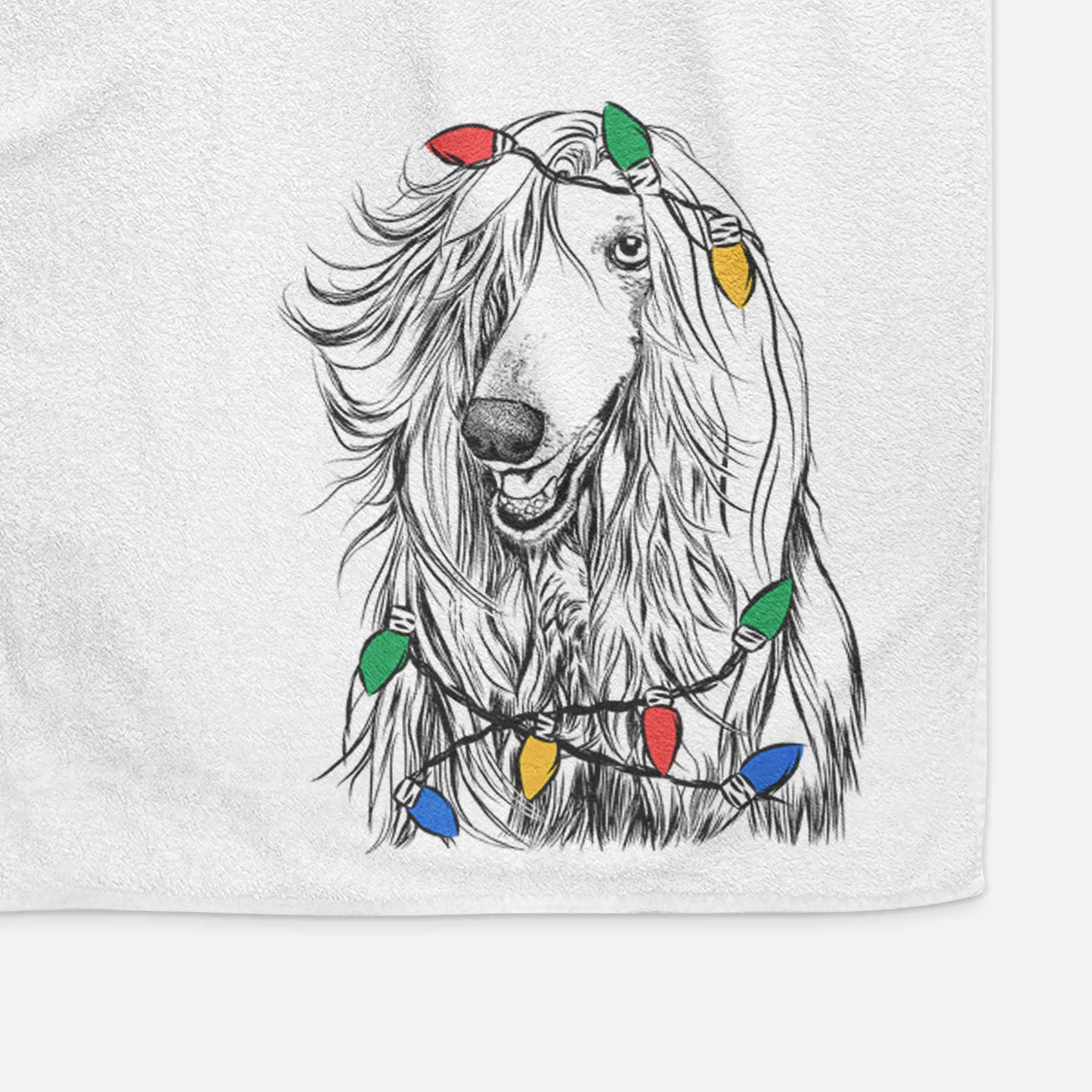 Sterling the Afghan Hound Decorative Hand Towel