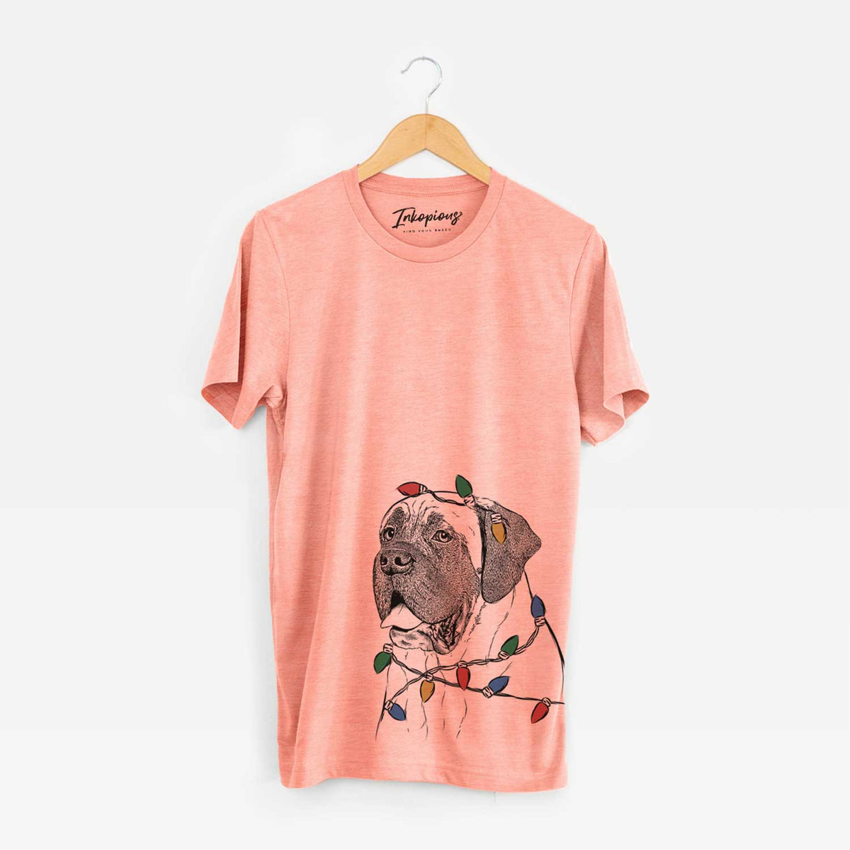 Christmas Lights Sterling the English Mastiff - Unisex Crewneck