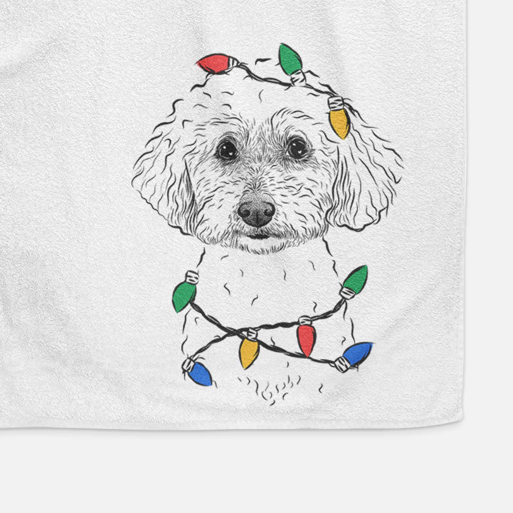 Stitch the Bichonpoo Decorative Hand Towel