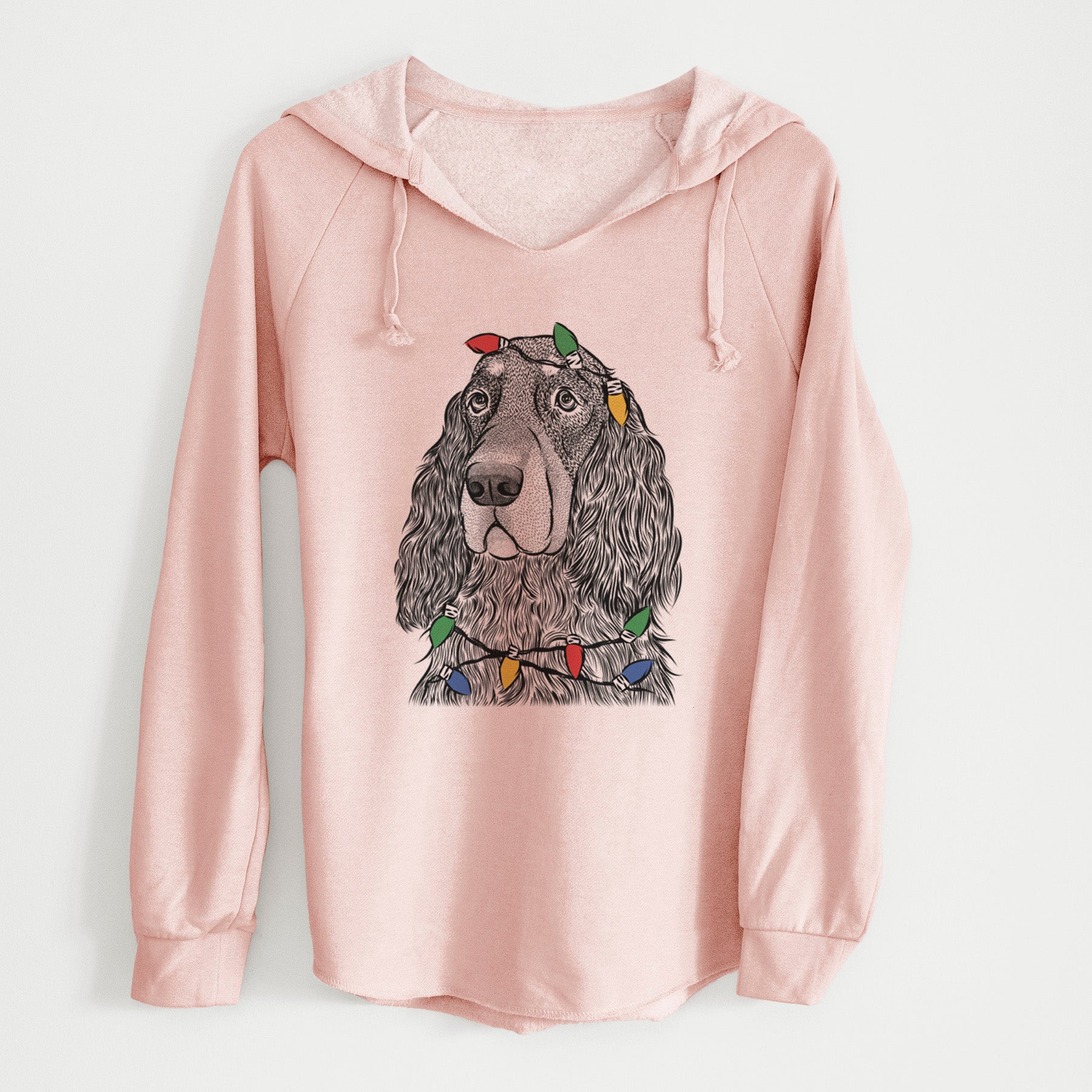 Christmas Lights Stormy the Gordon Setter - Cali Wave Hooded Sweatshirt