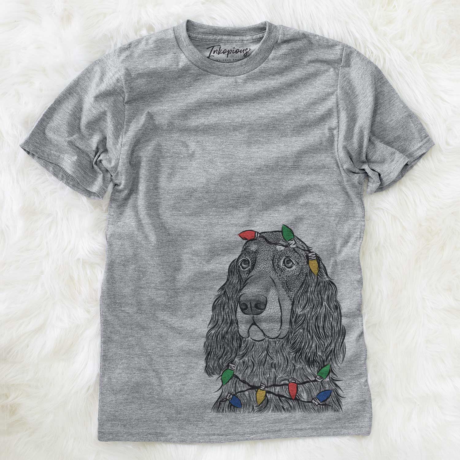 Christmas Lights Stormy the Gordon Setter - Unisex Crewneck