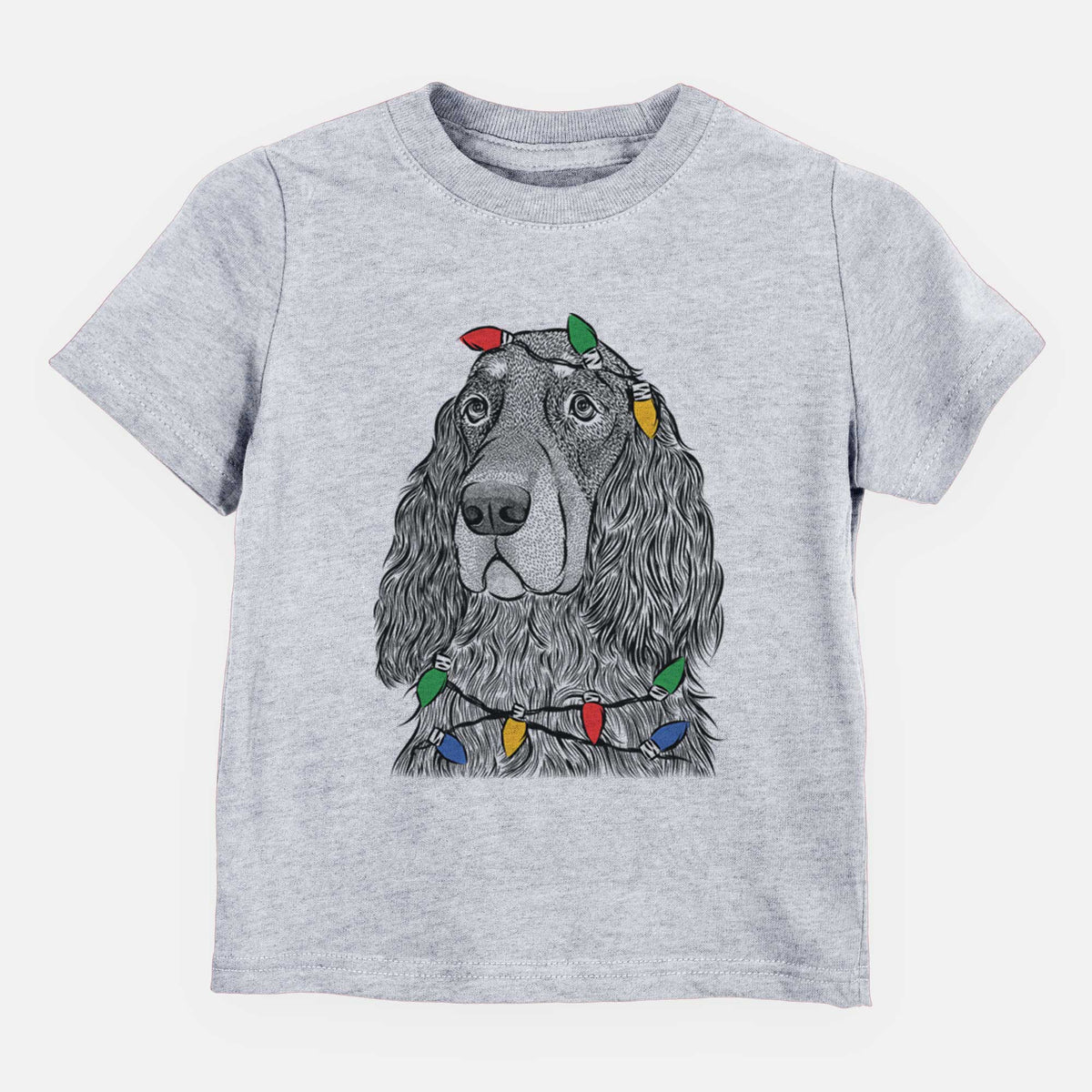 Christmas Lights Stormy the Gordon Setter - Kids/Youth/Toddler Shirt