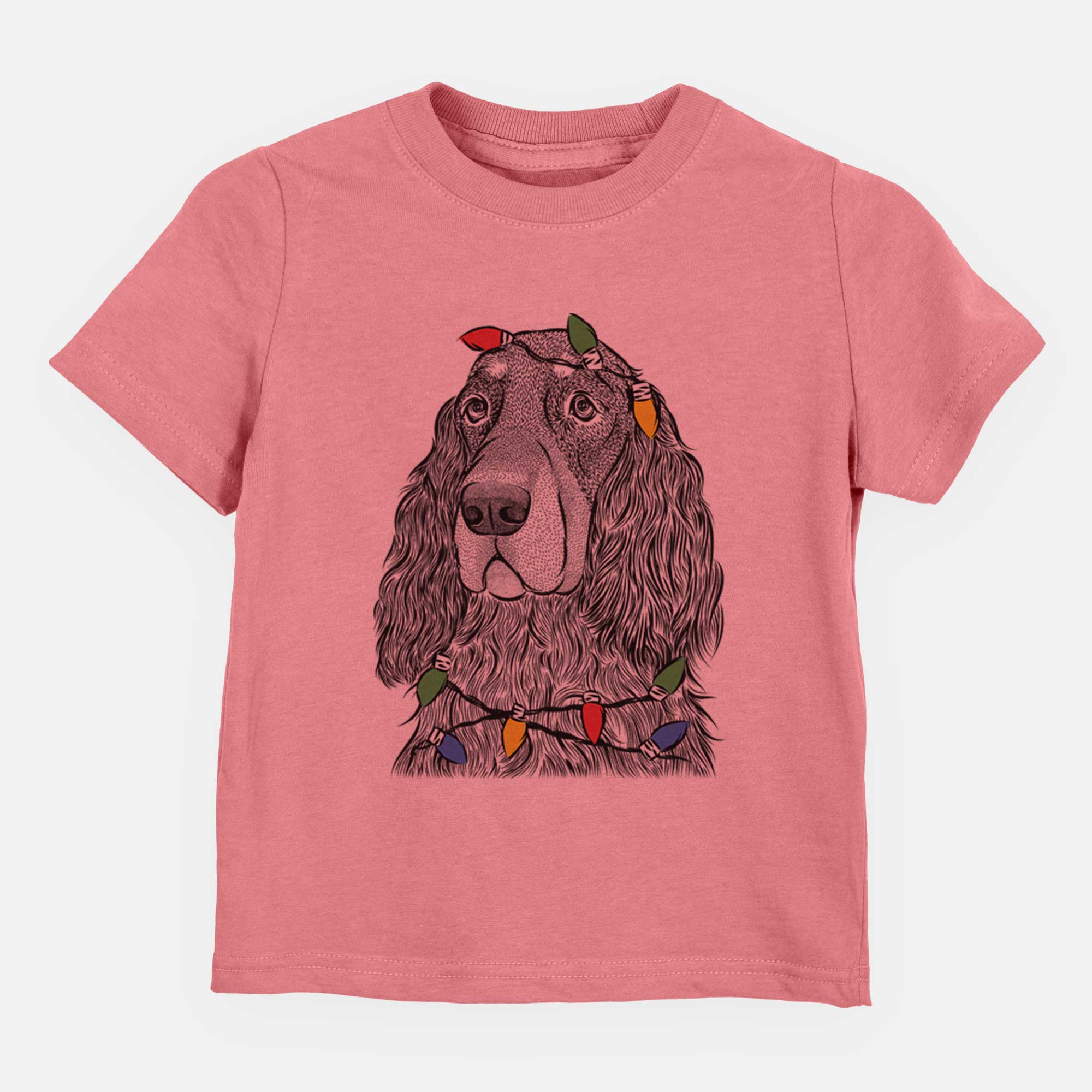 Christmas Lights Stormy the Gordon Setter - Kids/Youth/Toddler Shirt