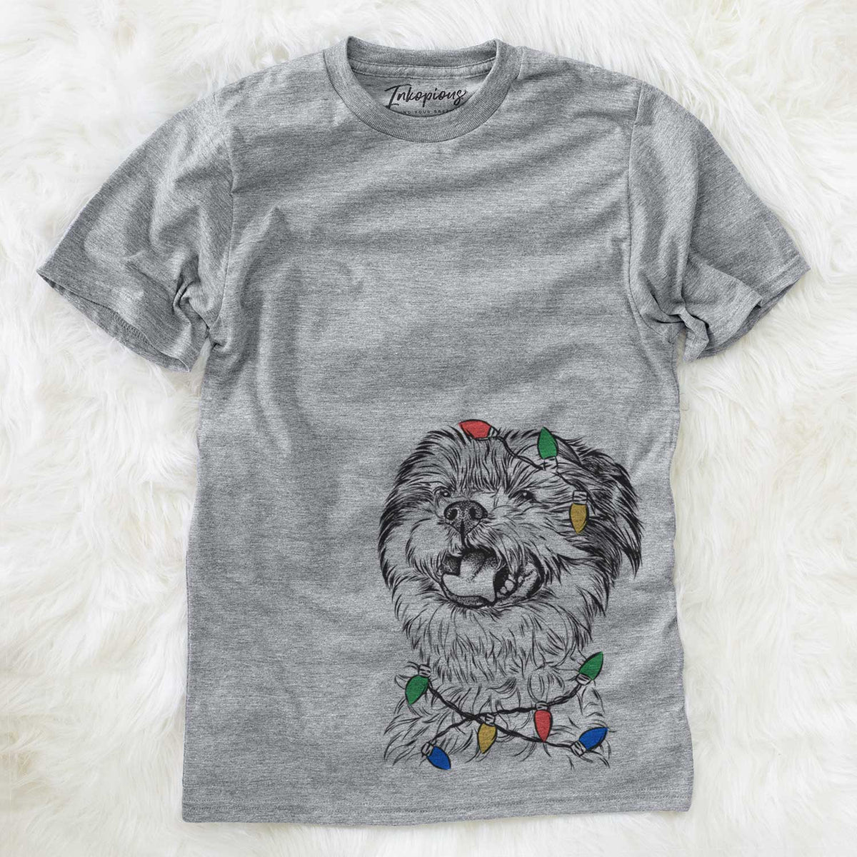 Christmas Lights Sugar the Malshi - Unisex Crewneck