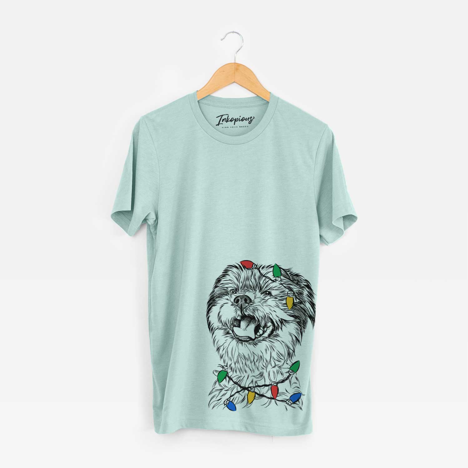 Christmas Lights Sugar the Malshi - Unisex Crewneck