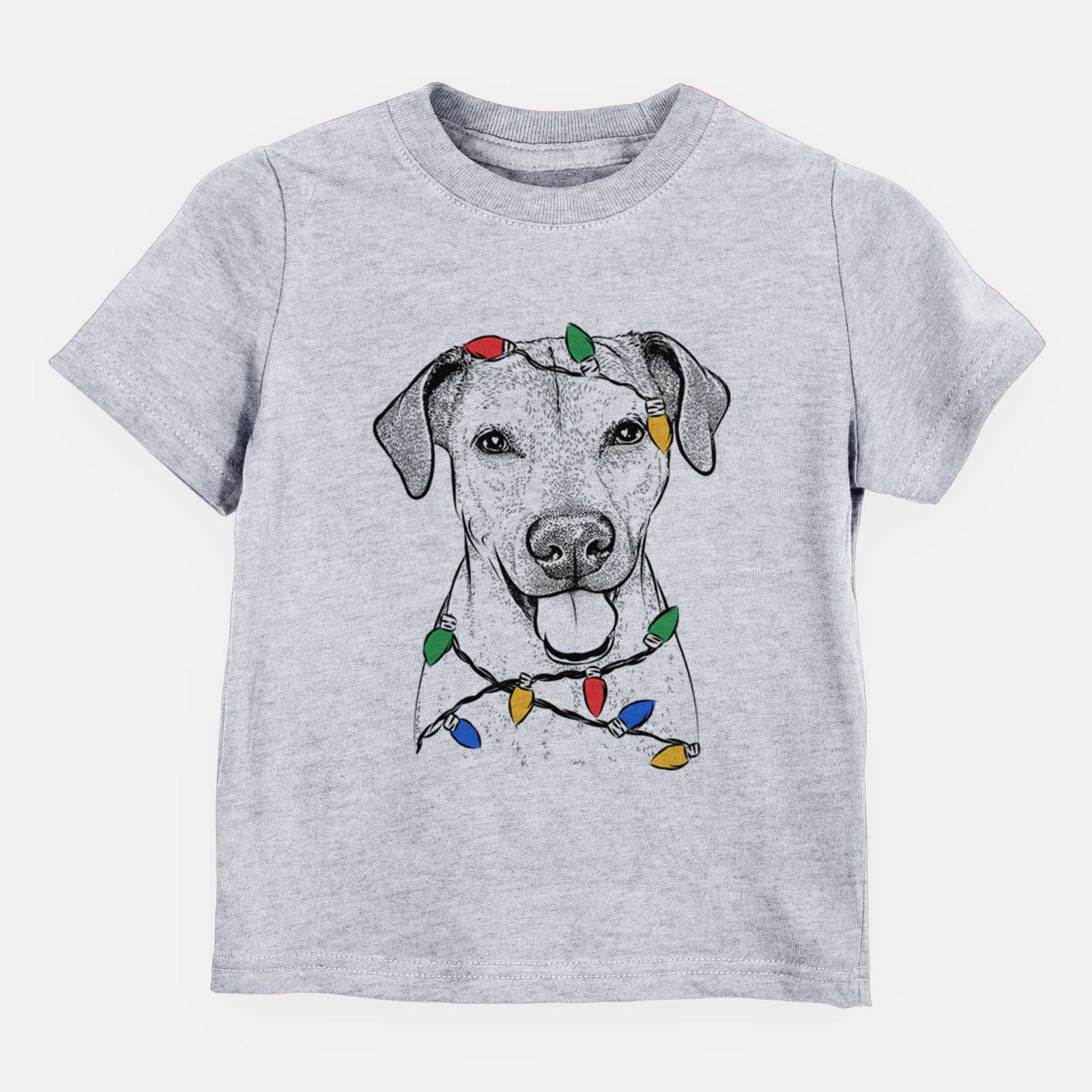 Christmas Lights Sugar the American Staffordshire Mix - Kids/Youth/Toddler Shirt