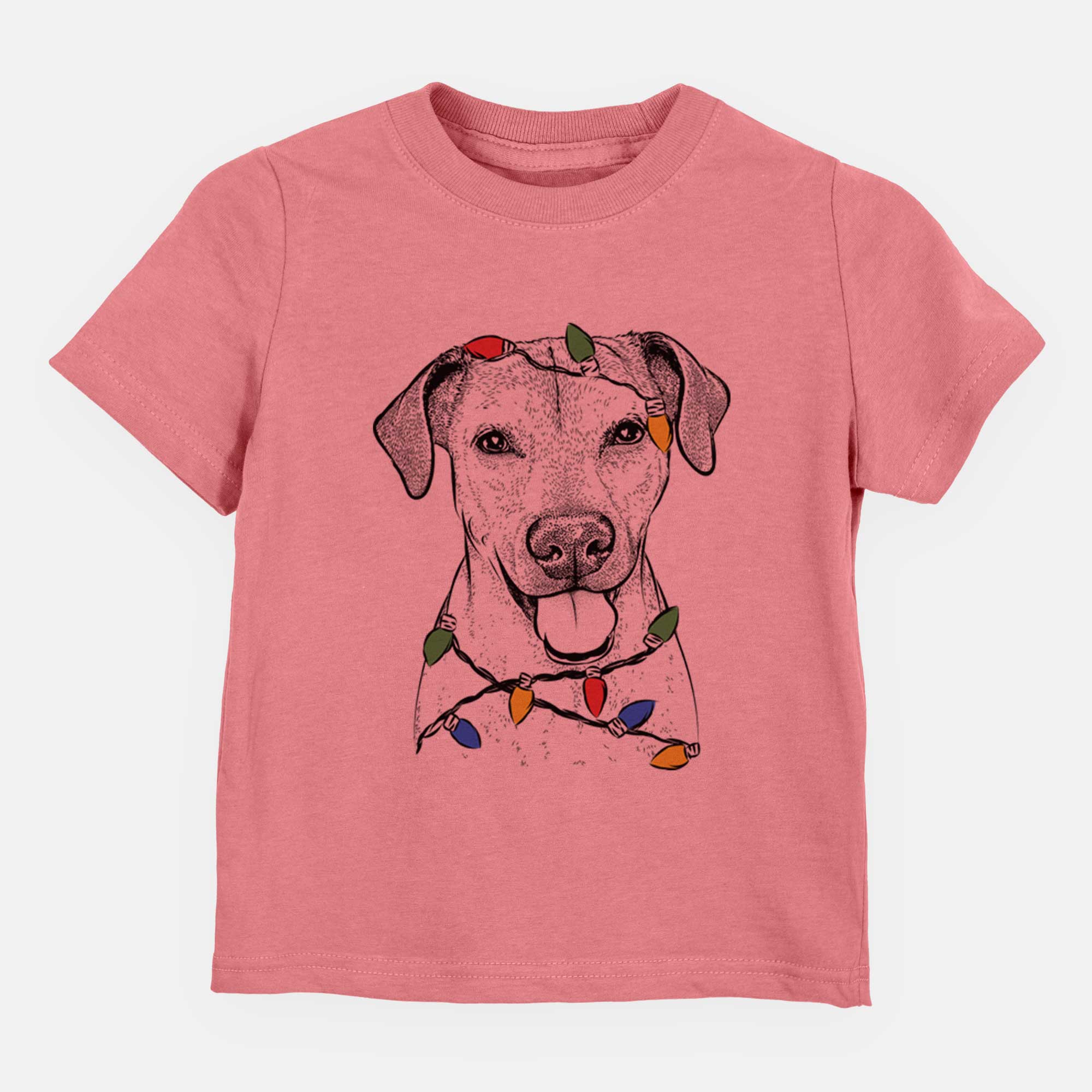 Christmas Lights Sugar the American Staffordshire Mix - Kids/Youth/Toddler Shirt